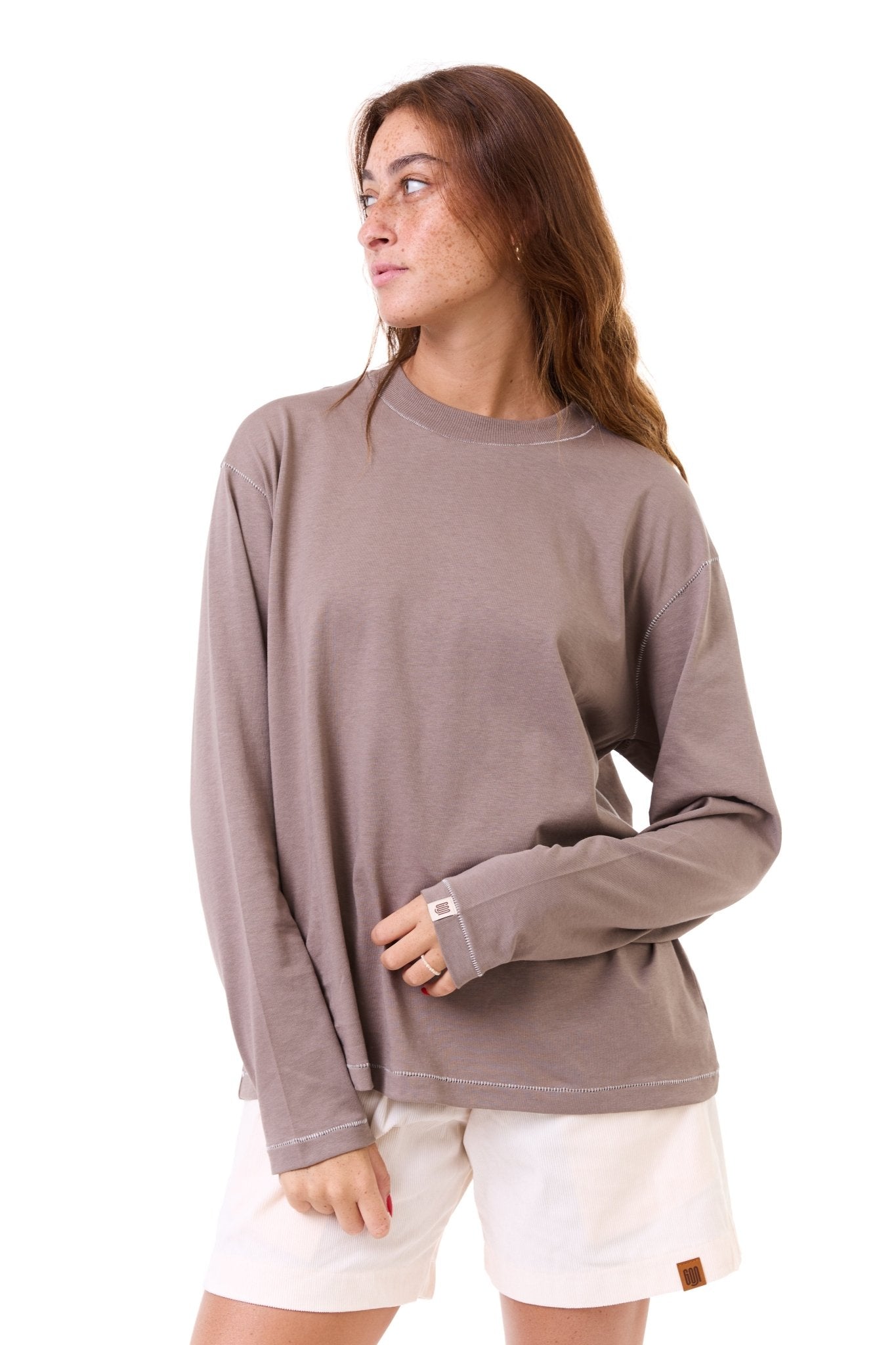 Camel - stitches long sleeves - GONSURFING