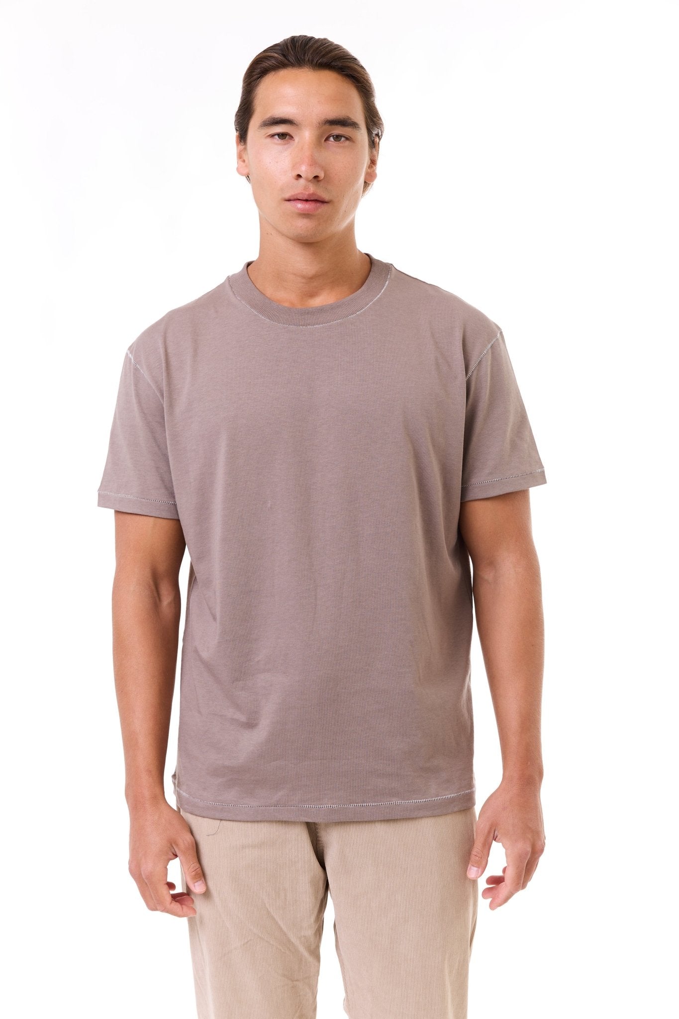 Camel - stitches t-shirt - GONSURFING