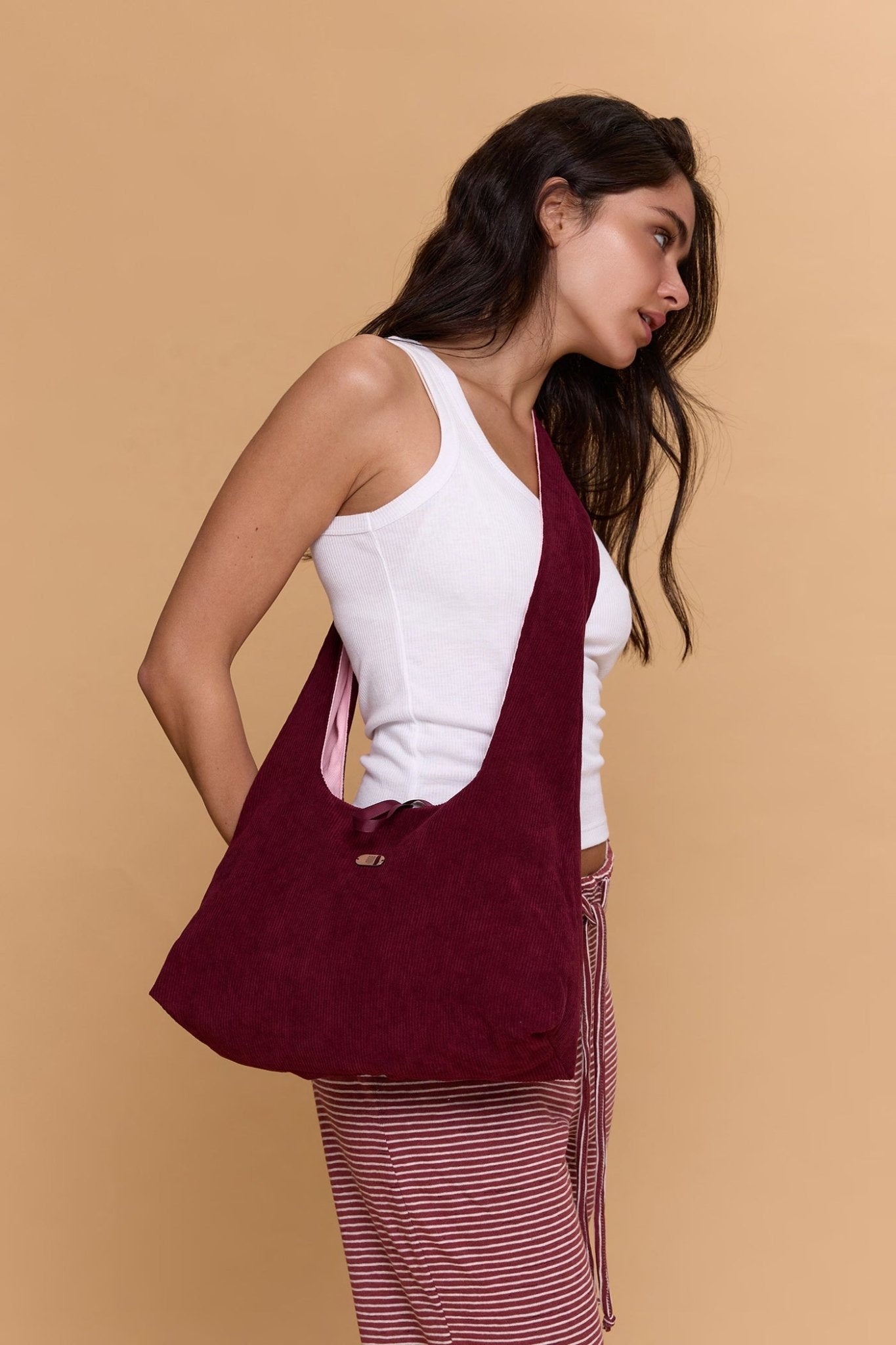 Crossbody bag - Burgundy / pink - GONSURFING