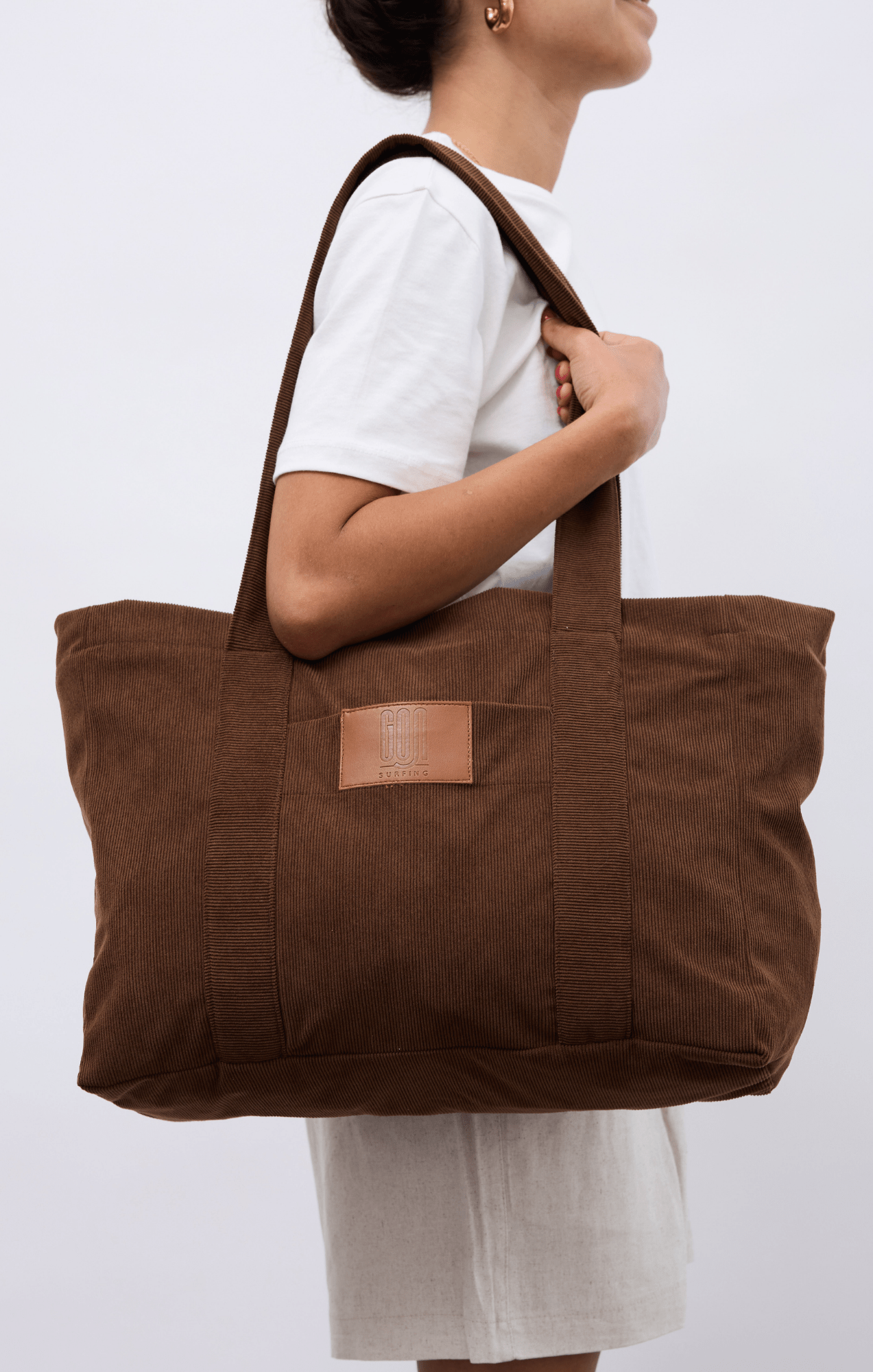 Dark Brown - Corduroy Bag - GONSURFING