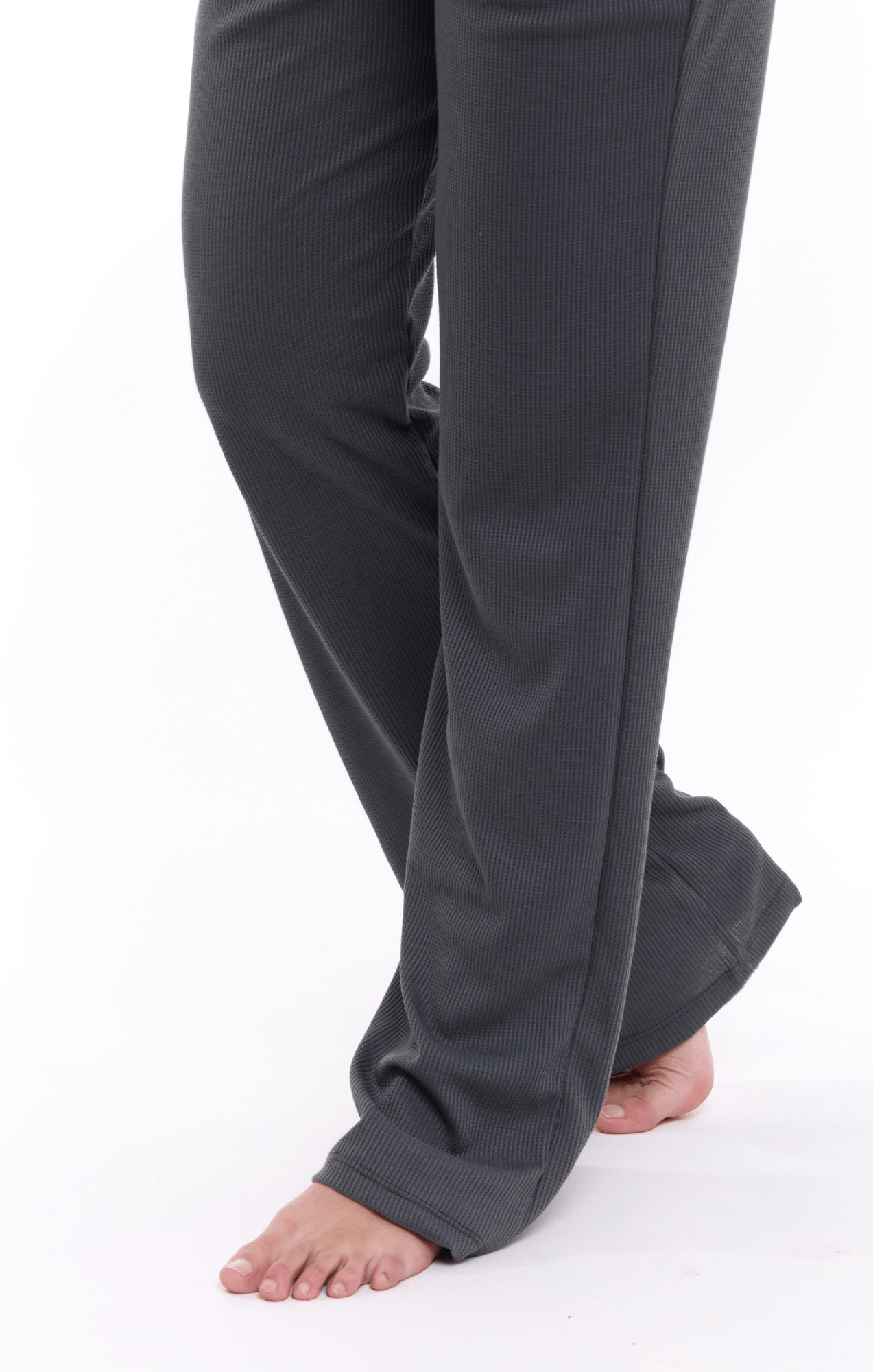 Dark gray - Waffle long pants - GONSURFING