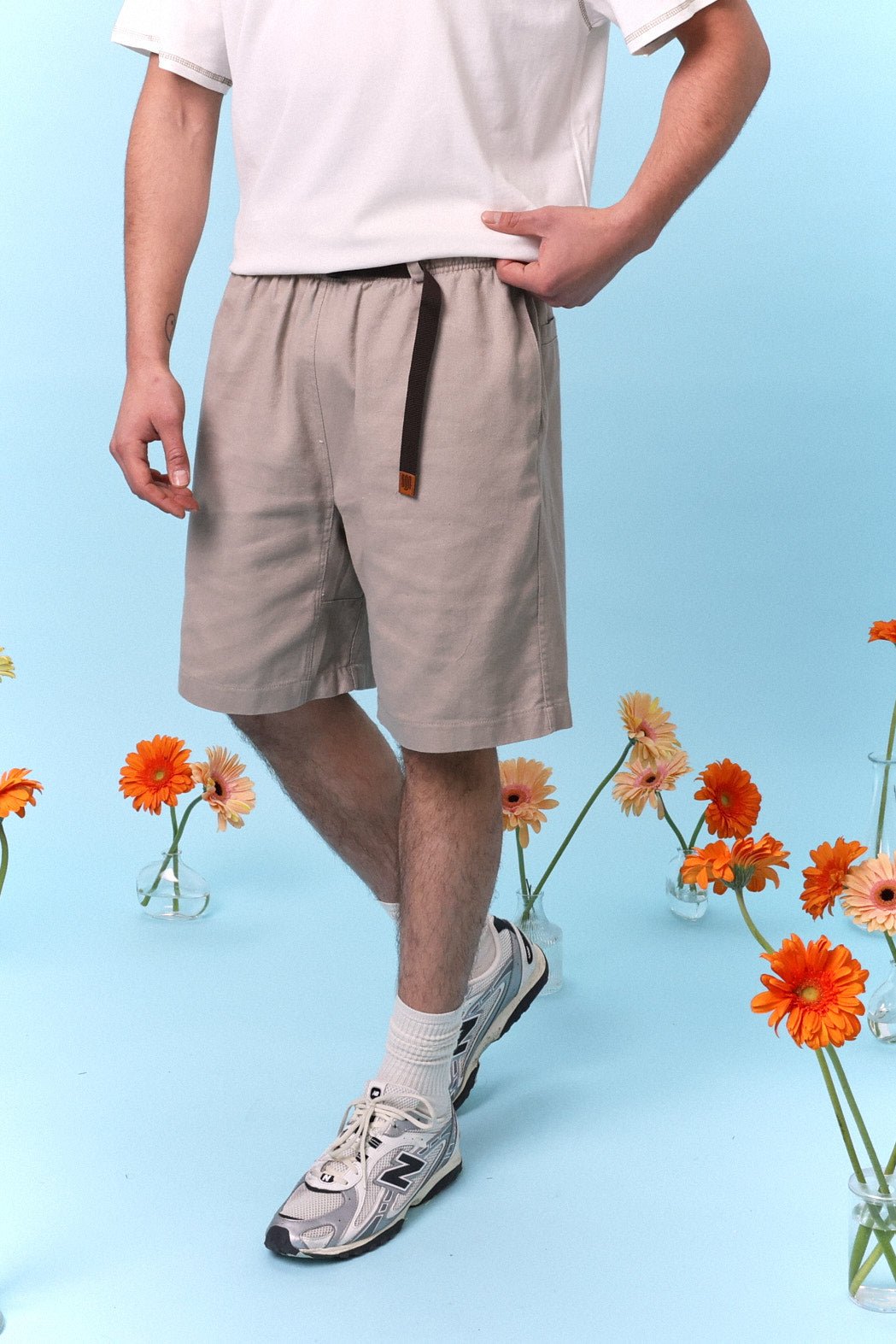 Drill Bermuda Shorts - Beige - GON