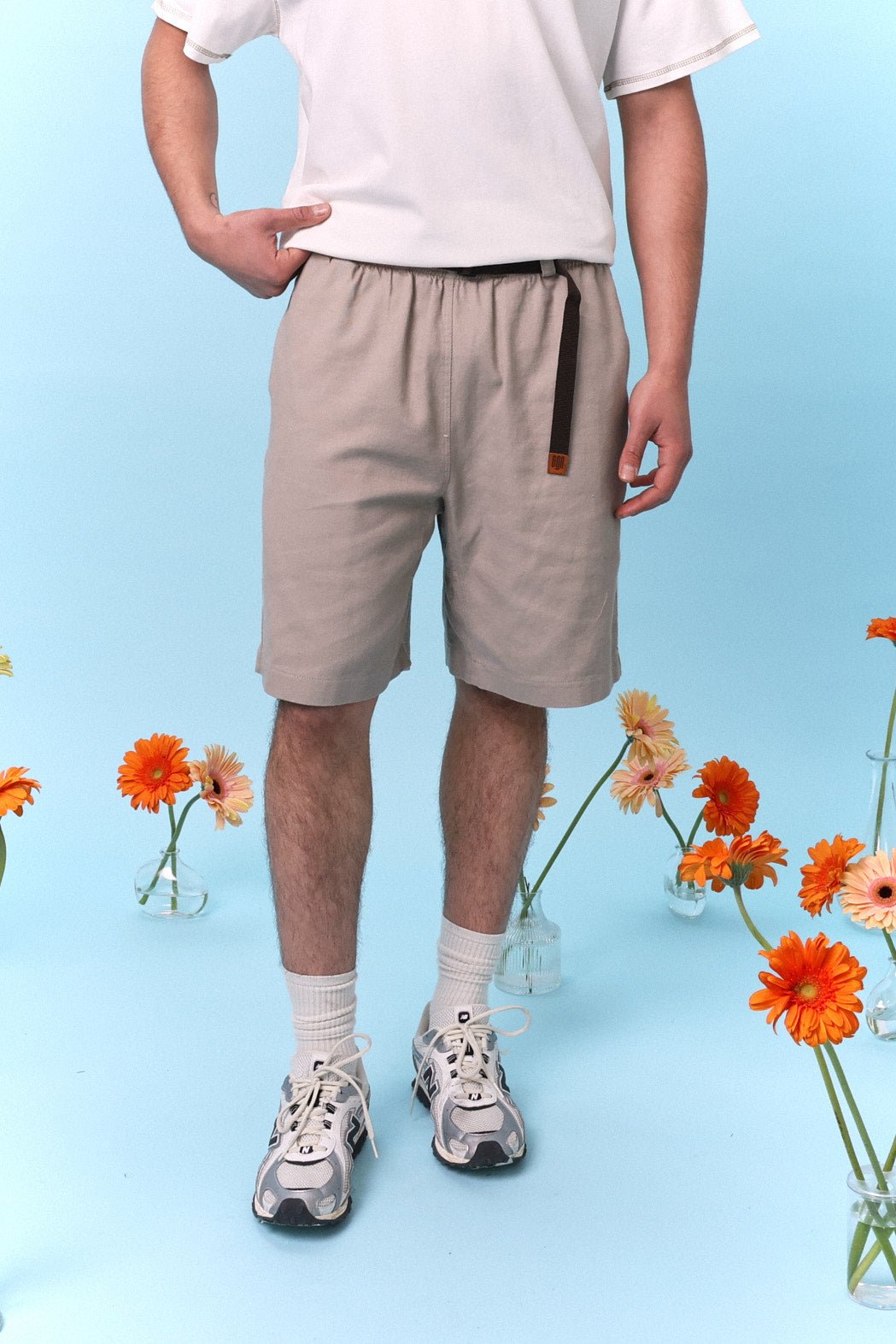 Drill Bermuda Shorts - Beige - GON