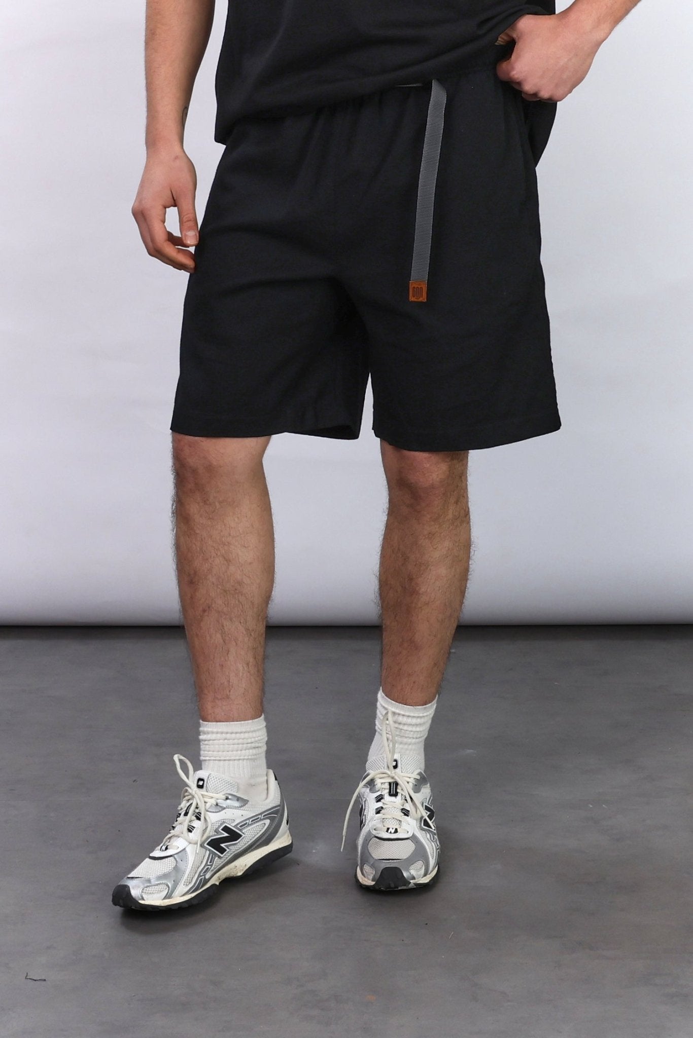 Drill Bermuda Shorts - Black - GON