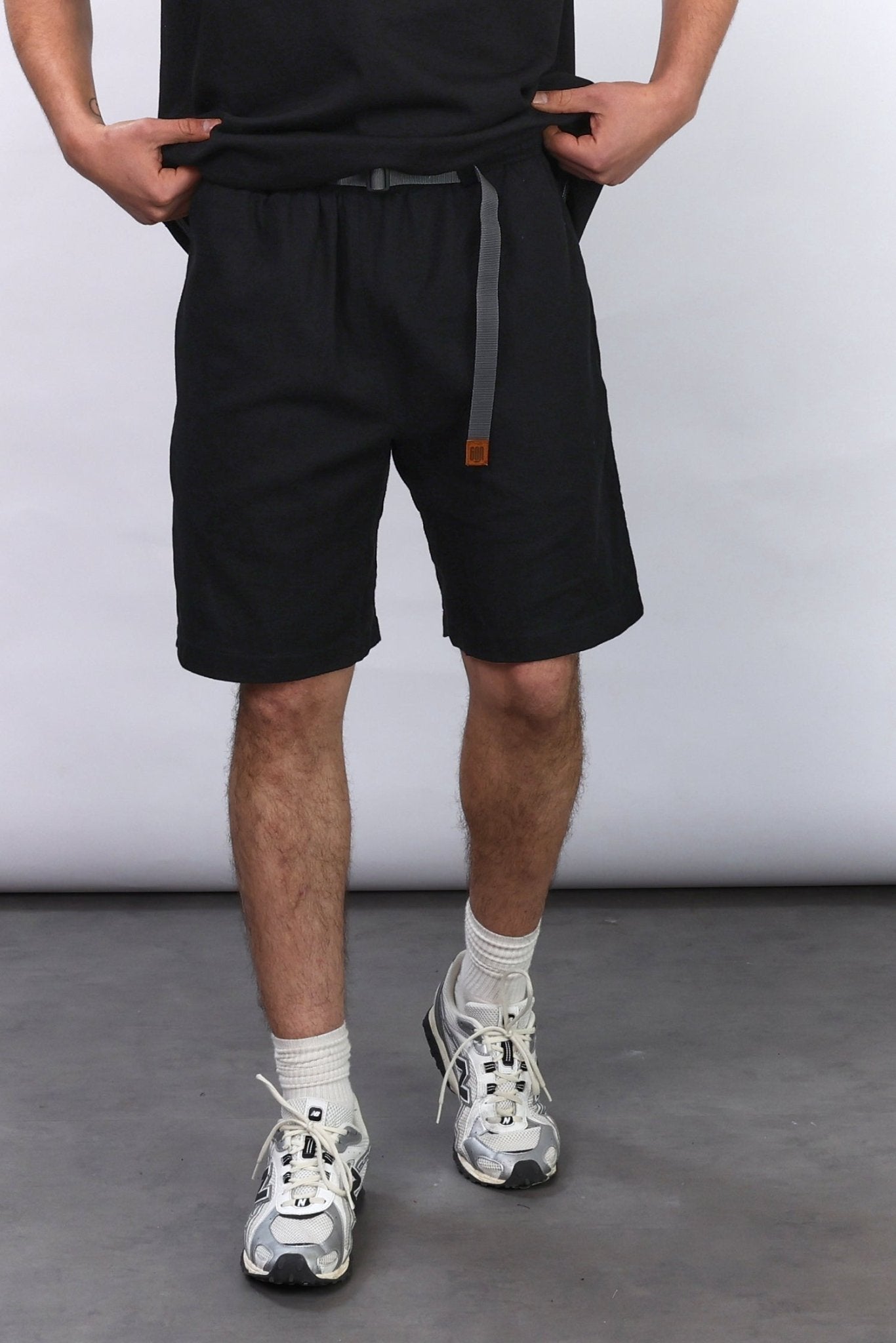 Drill Bermuda Shorts - Black - GON