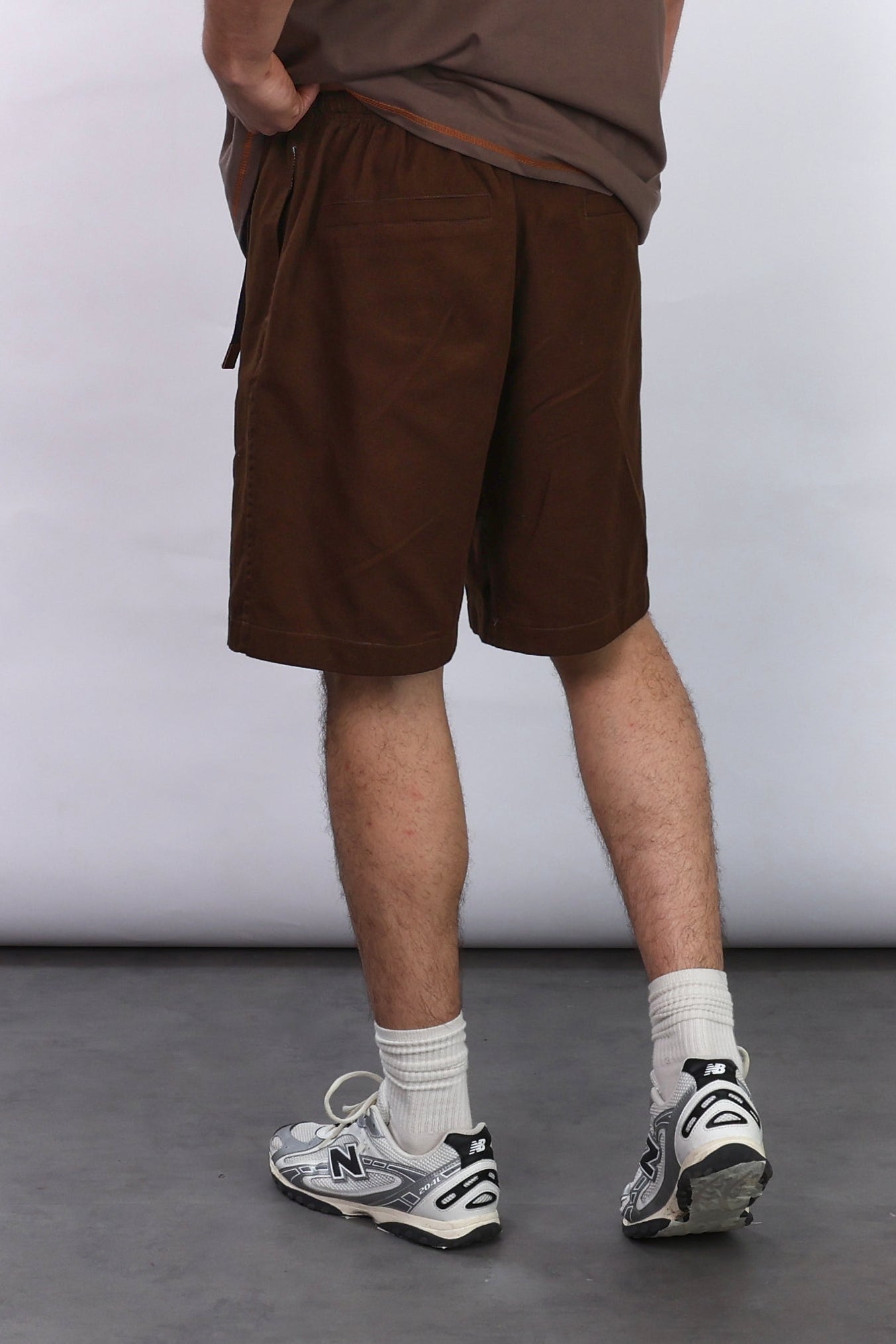 Drill Bermuda Shorts - Brown - GON
