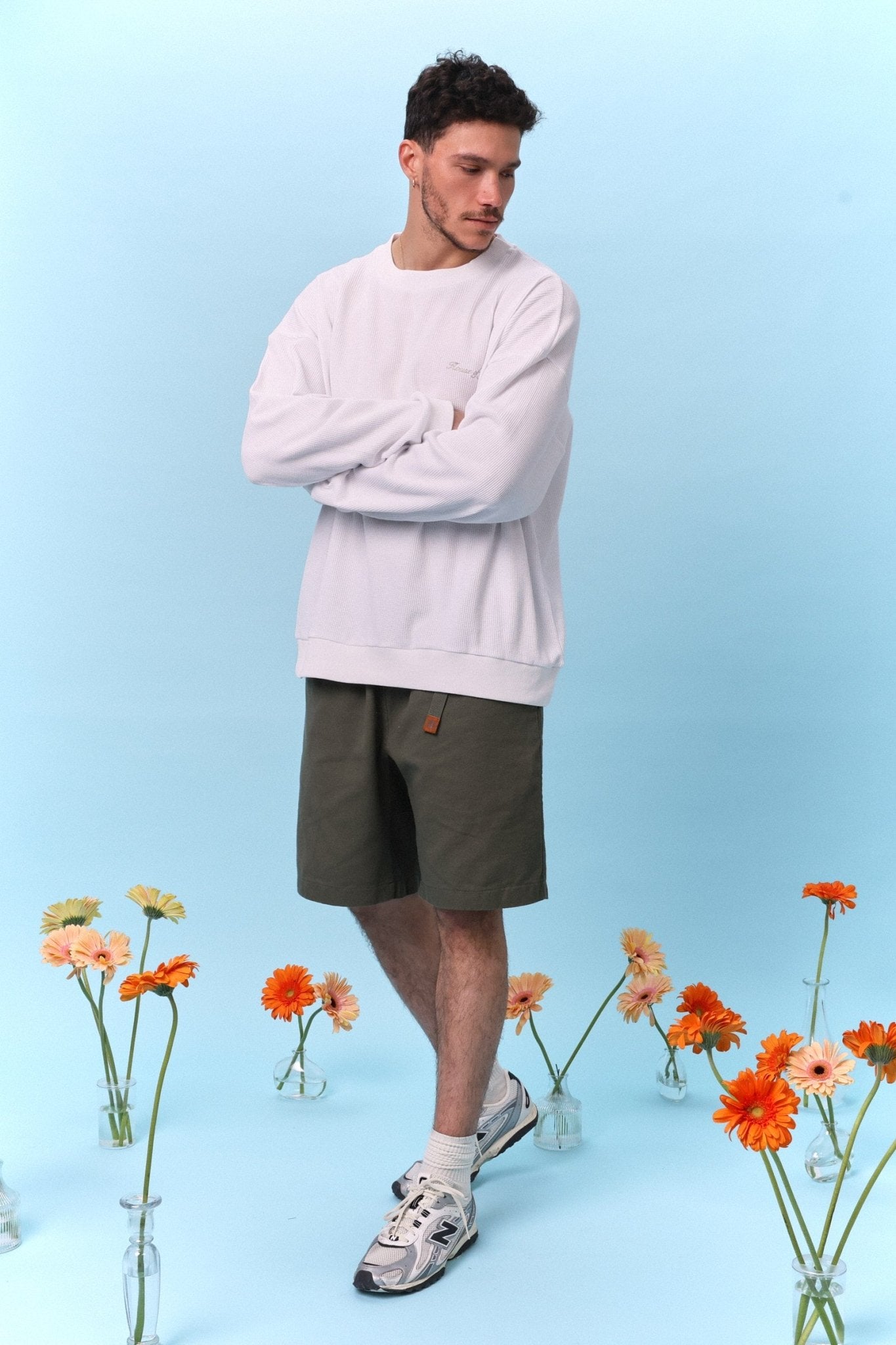 Drill Bermuda Shorts - Green - GON