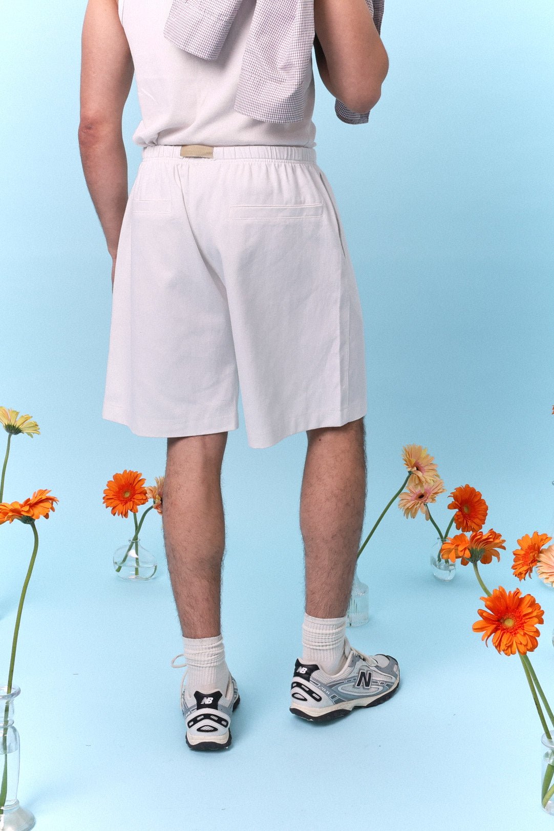 Drill Bermuda Shorts - Off White - GON