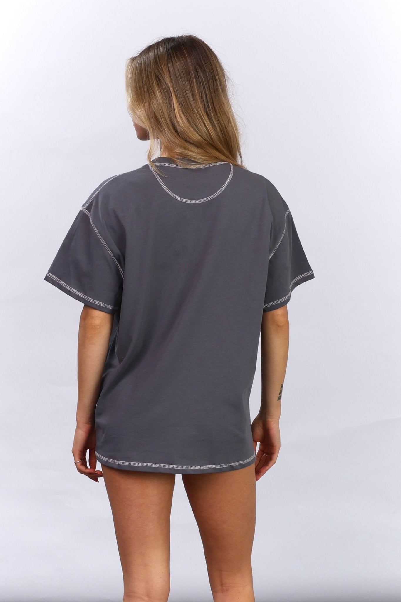 Flatlock Tee – Grey - GON