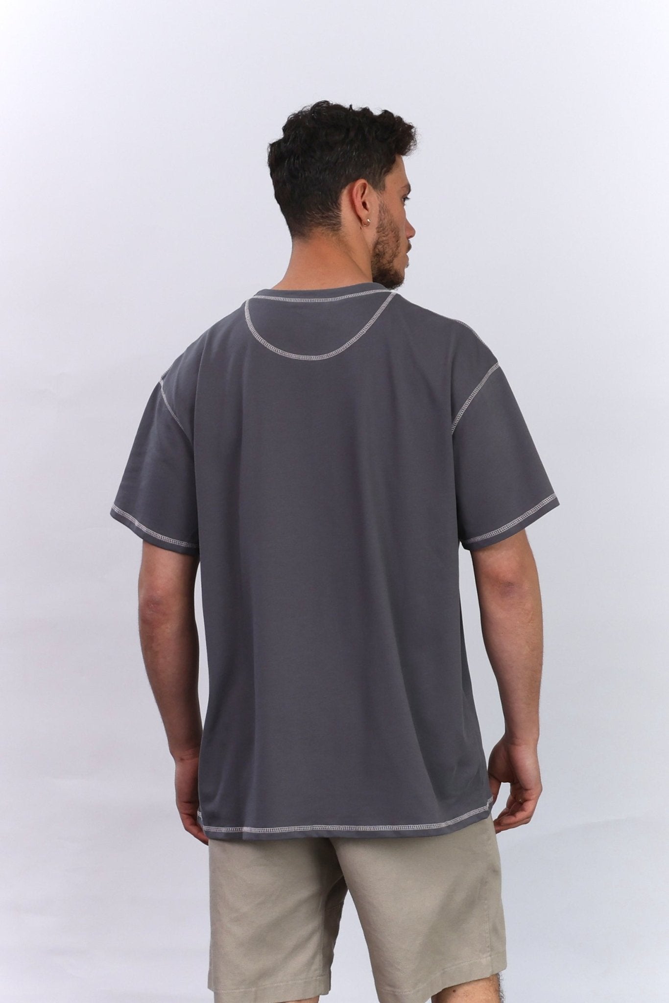 Flatlock Tee – Grey - GON