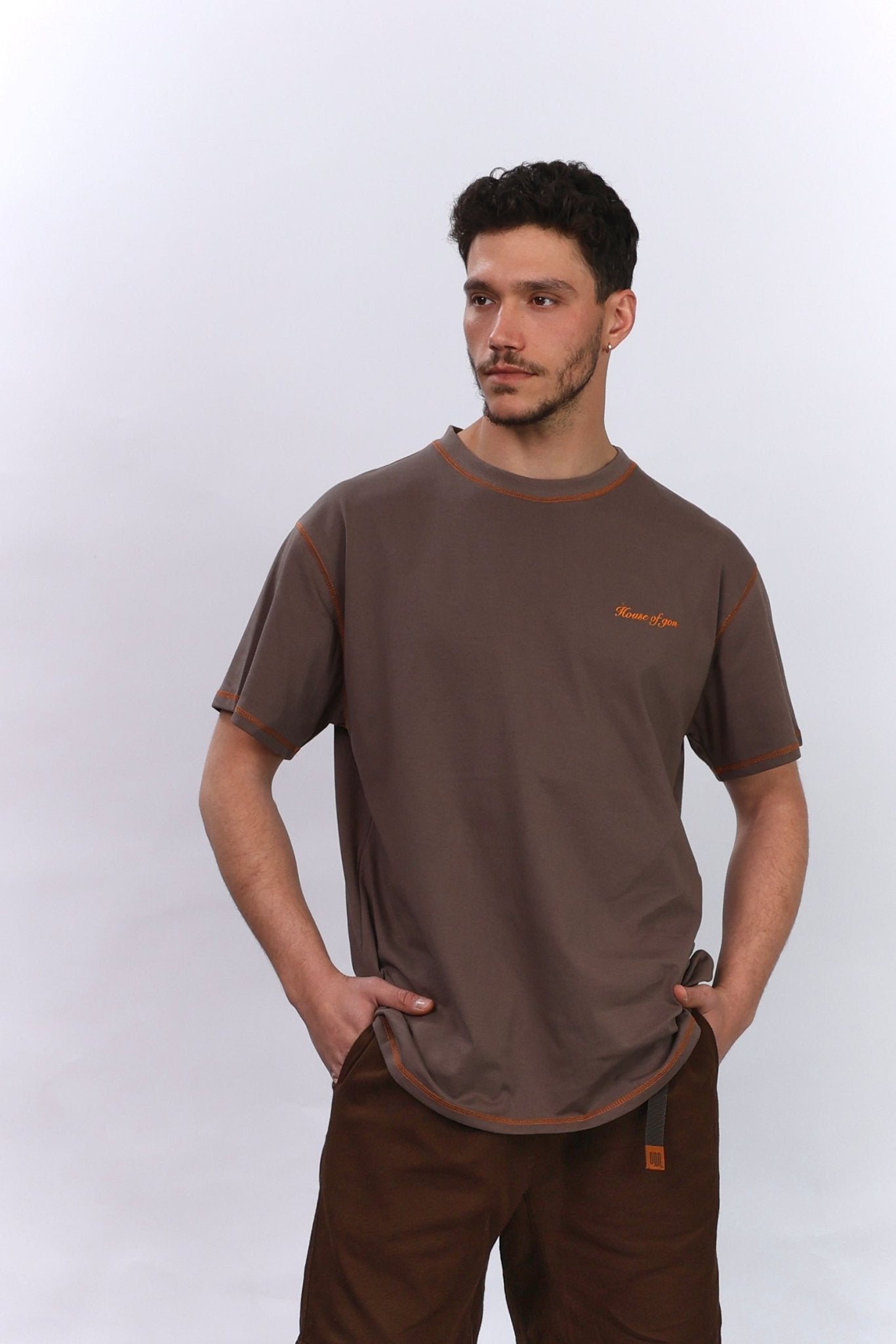 Flatlock Tee – Moka - GON