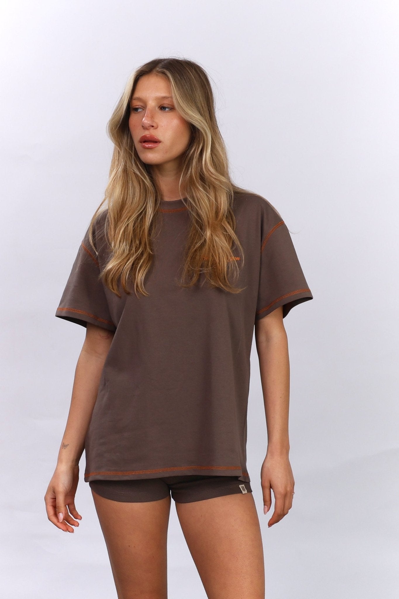 Flatlock Tee – Moka - GON