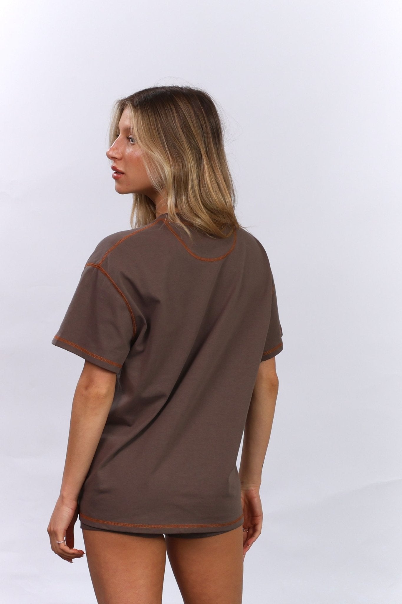 Flatlock Tee – Moka - GON