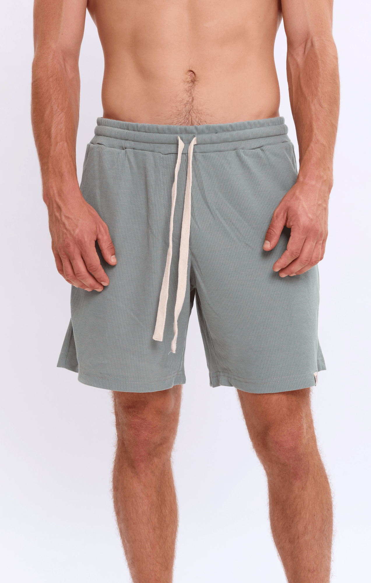 Gray Green - Waffle Shorts - GONSURFING