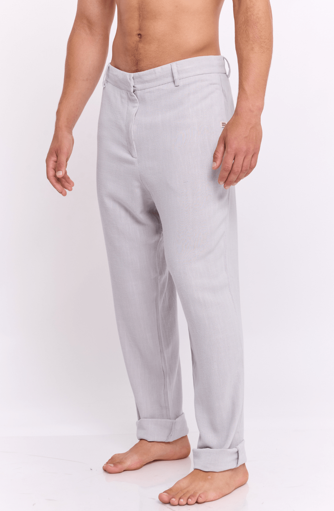 Gray - Linen Long Pants - GONSURFING