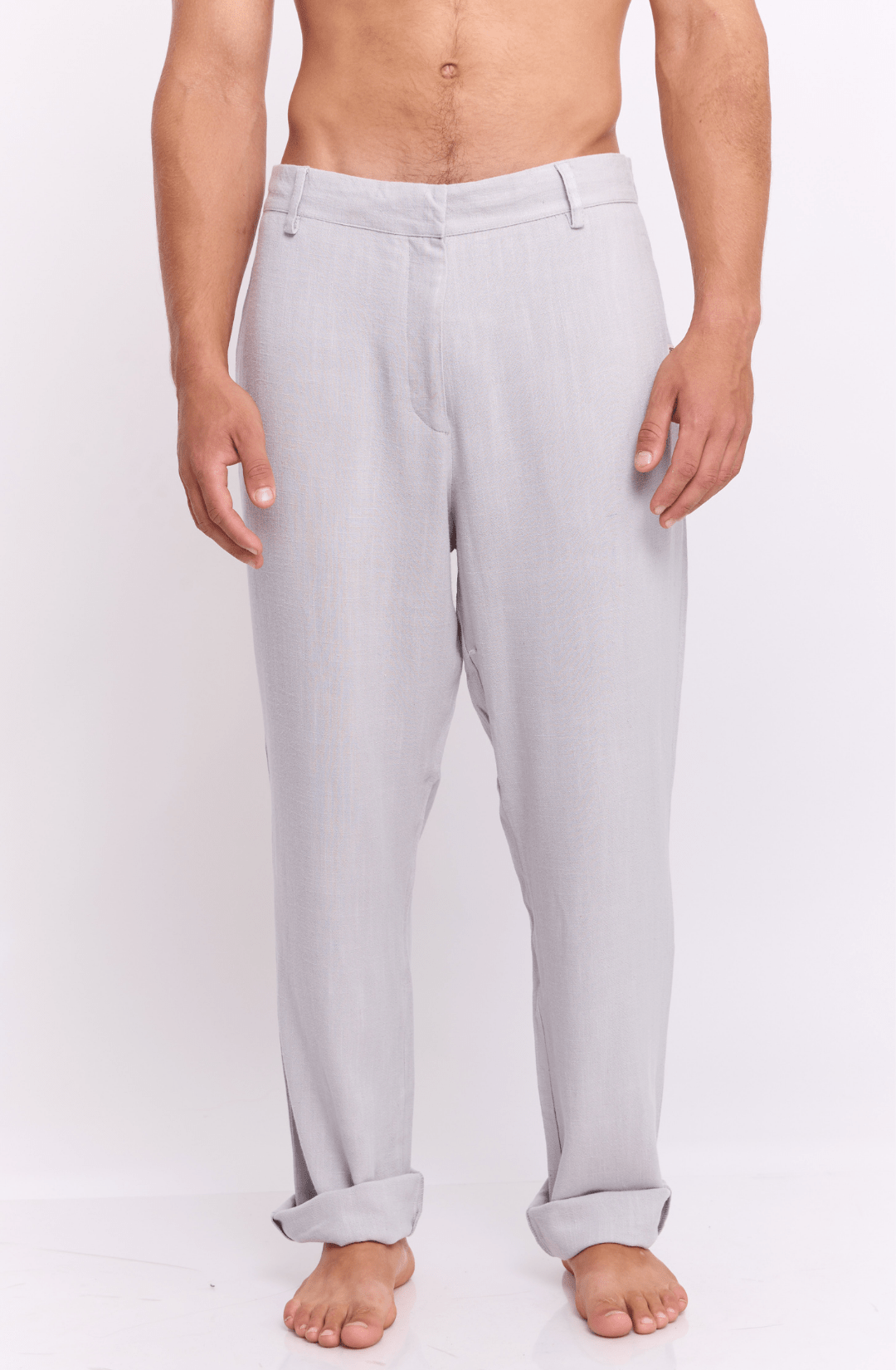 Gray - Linen Long Pants - GONSURFING