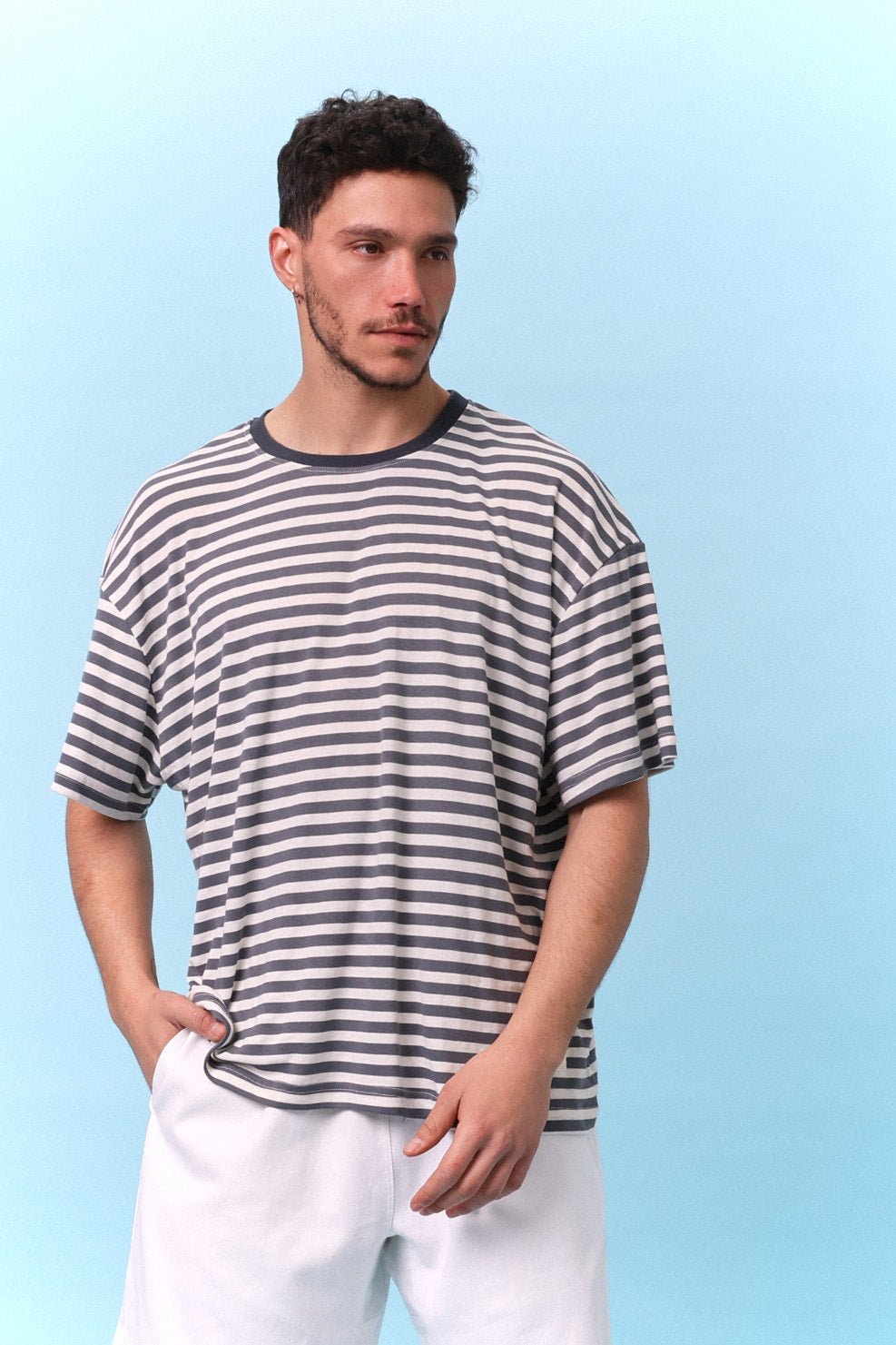 Gray Stripes - Oversize T-Shirt - GON