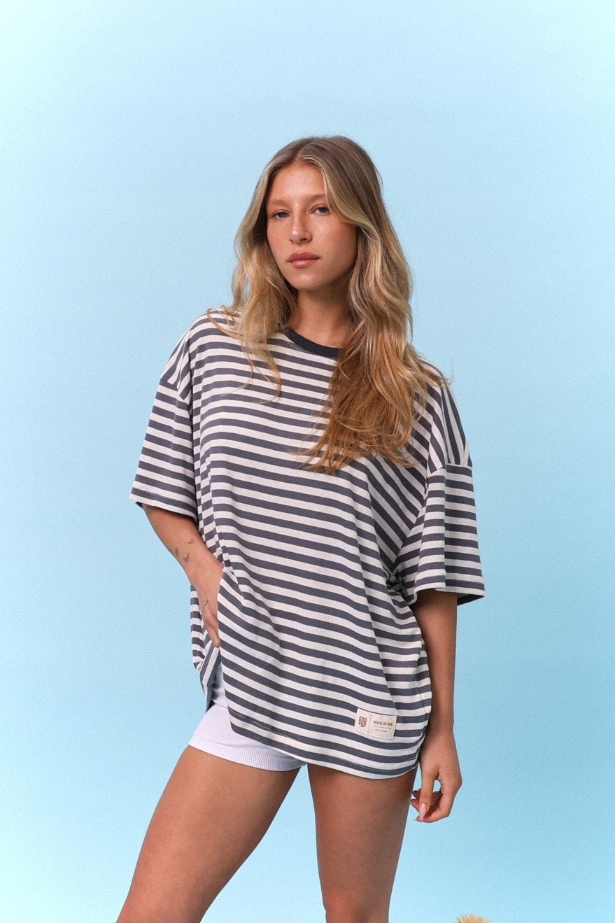 Gray Stripes - Oversize T-Shirt - GON
