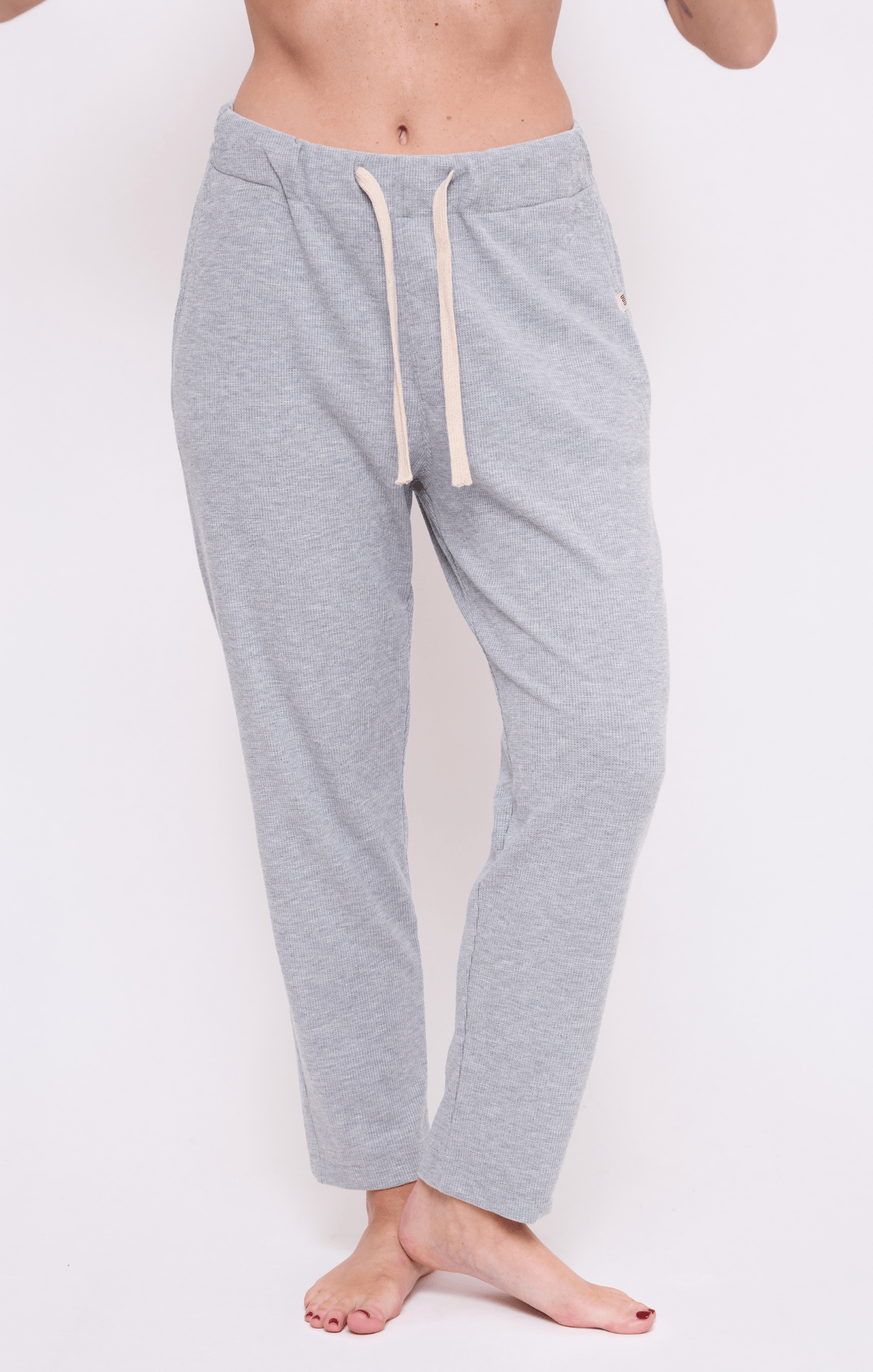 Gray - Waffle Unisex Long Pants - GONSURFING