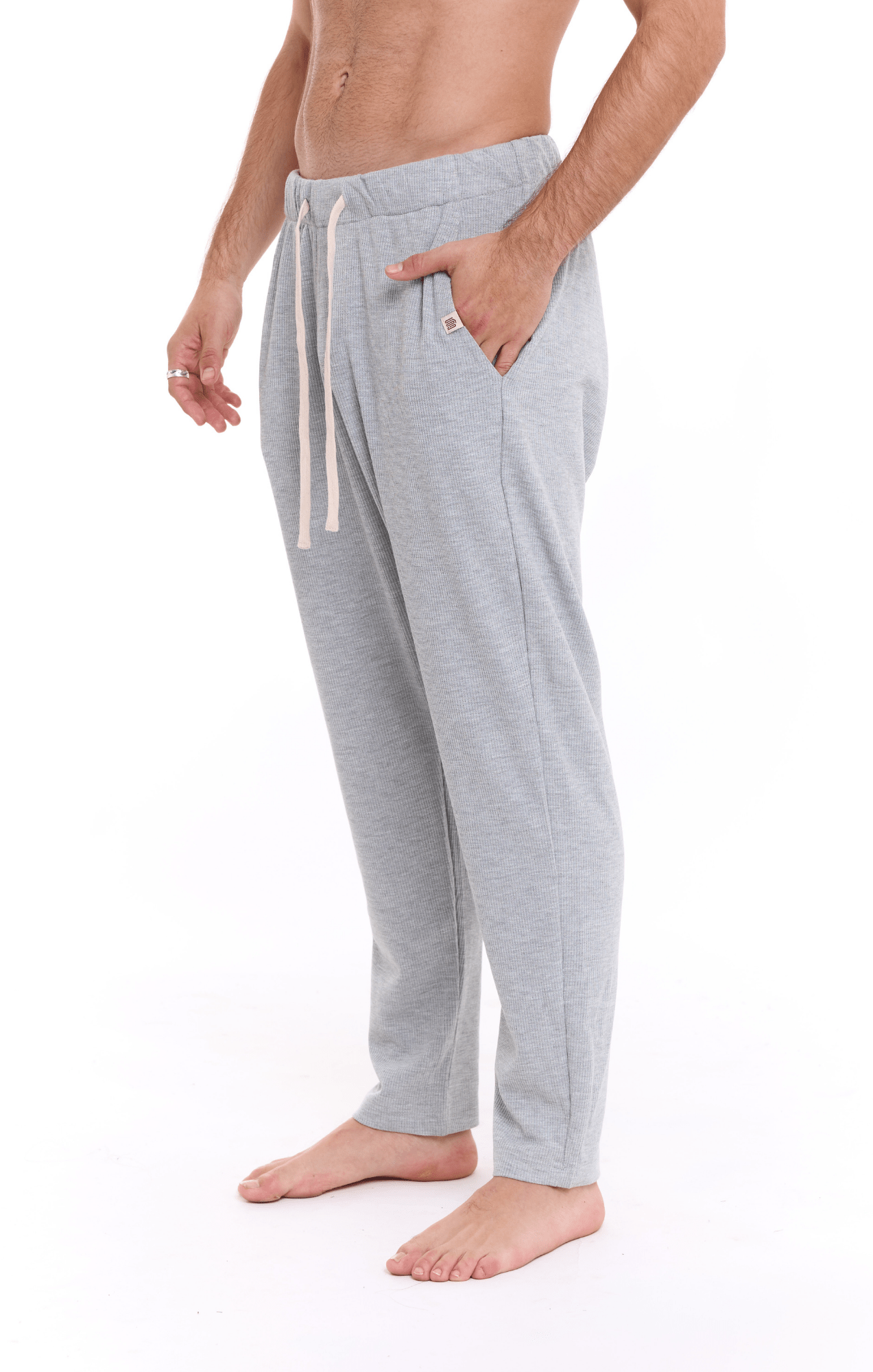 Gray - Waffle Unisex Long Pants - GONSURFING