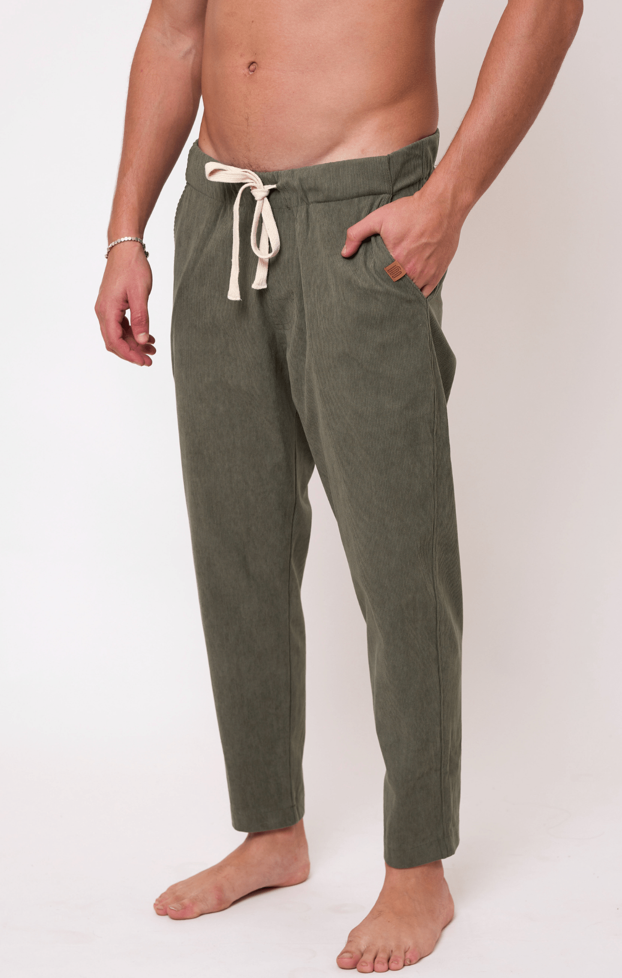 Green - Corduroy Long Pants - GONSURFING