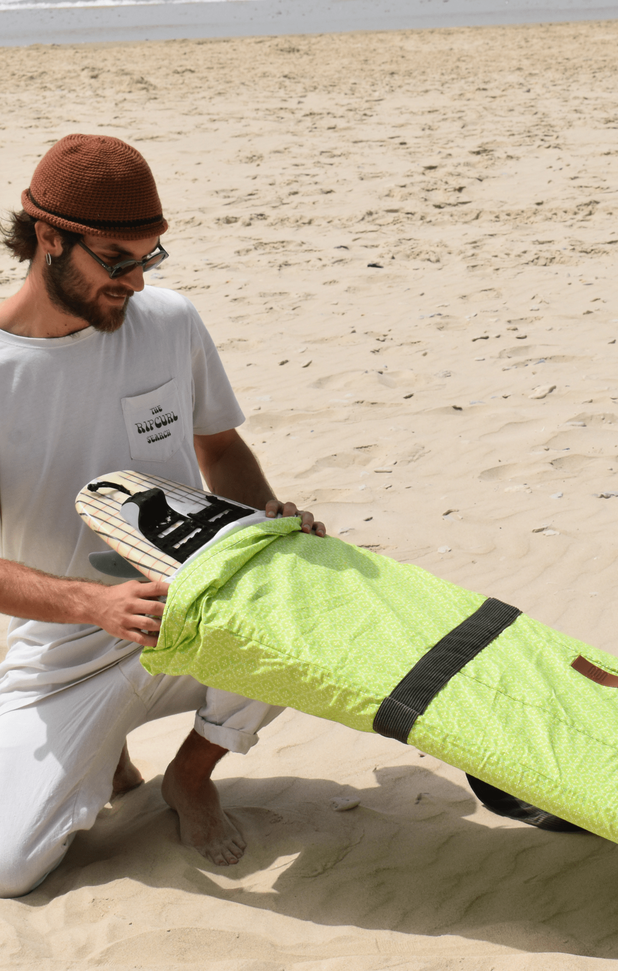 Green flowers - Surfboard Bag - GONSURFING