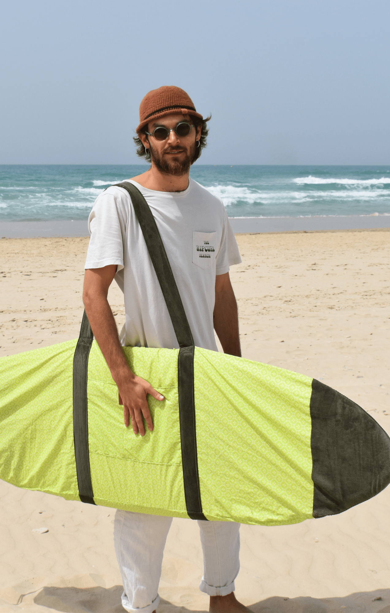 Green flowers - Surfboard Bag - GONSURFING
