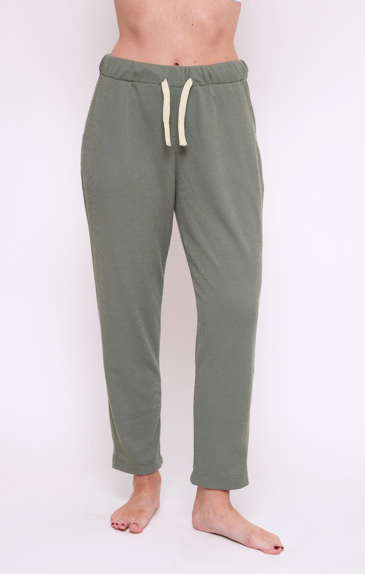 Green - Waffle Unisex Long Pants - GONSURFING
