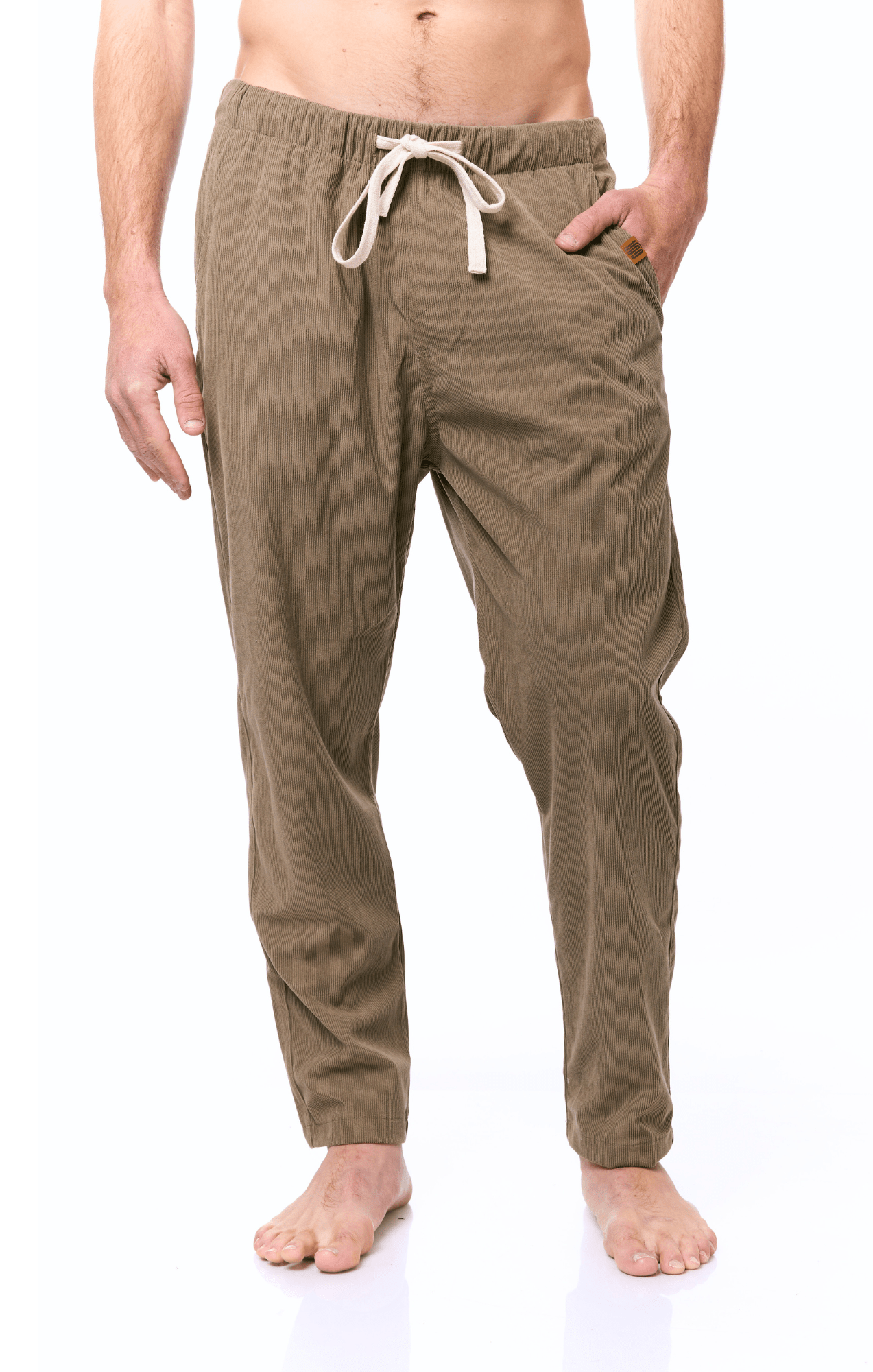 Khaki - Corduroy Long Pants - GONSURFING