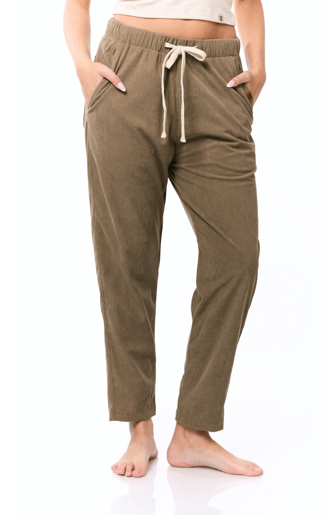 Khaki - Corduroy Long Pants - GONSURFING