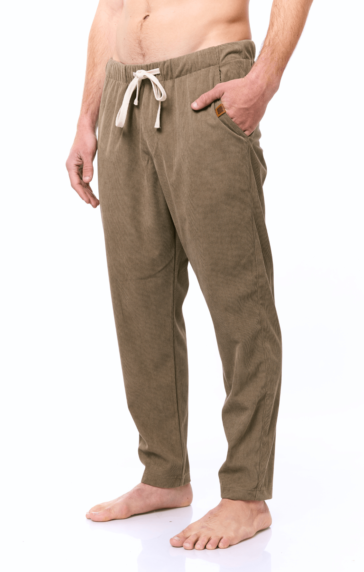 Khaki - Corduroy Long Pants - GONSURFING