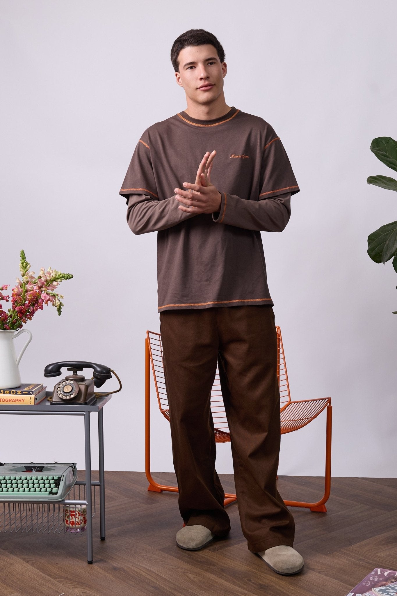 Layer Tee – Orange Stitching - GON