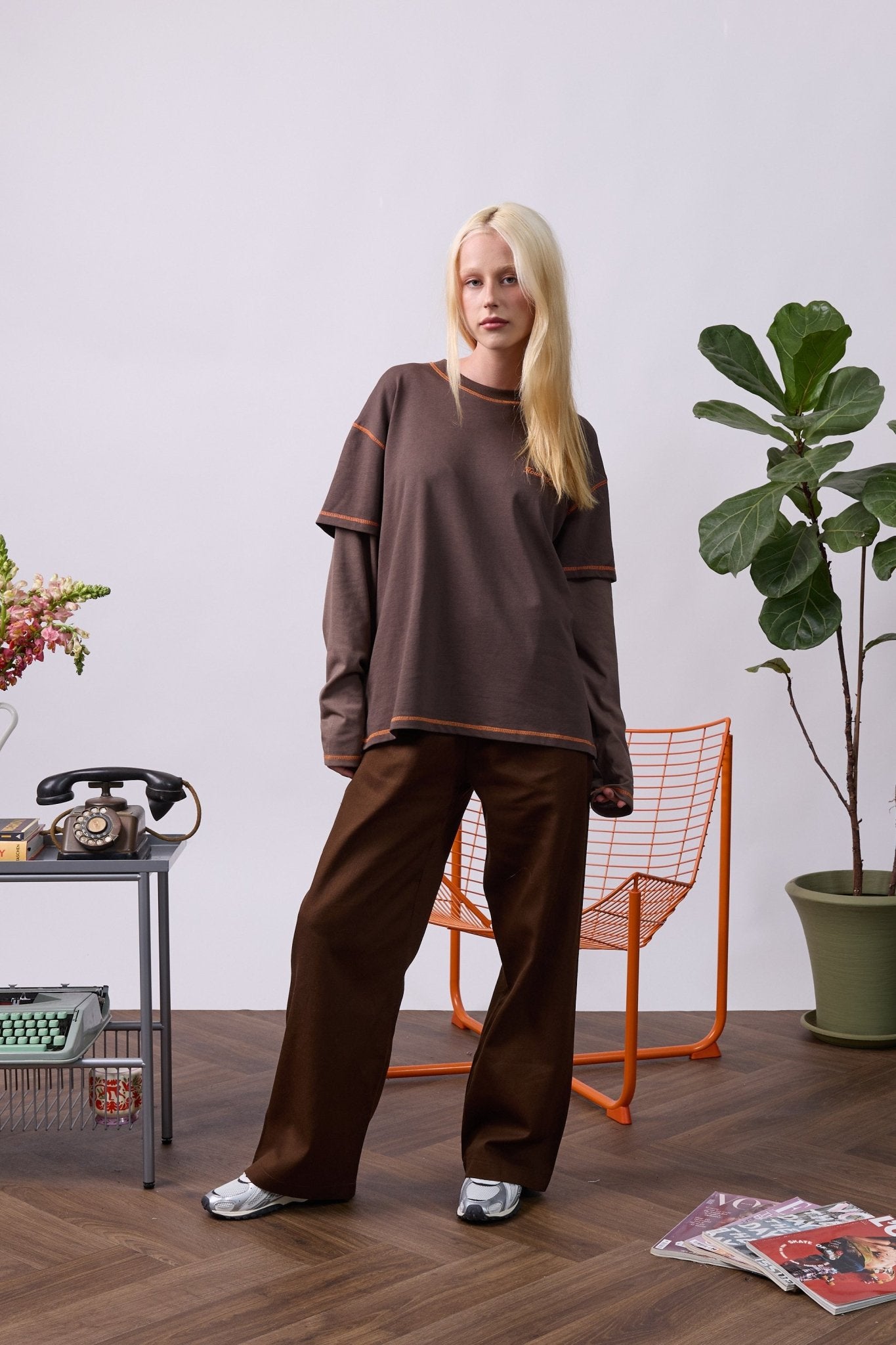 Layer Tee – Orange Stitching - GON