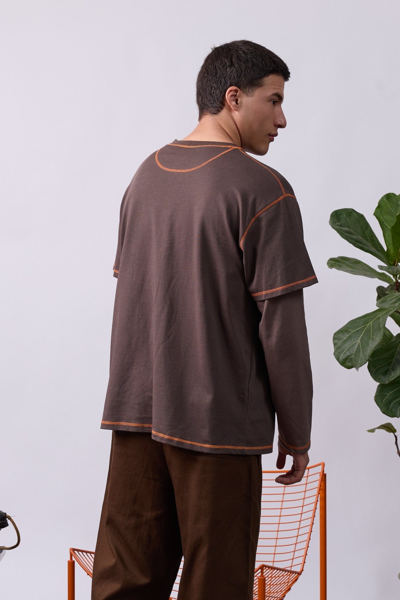 Layer Tee – Orange Stitching - GON