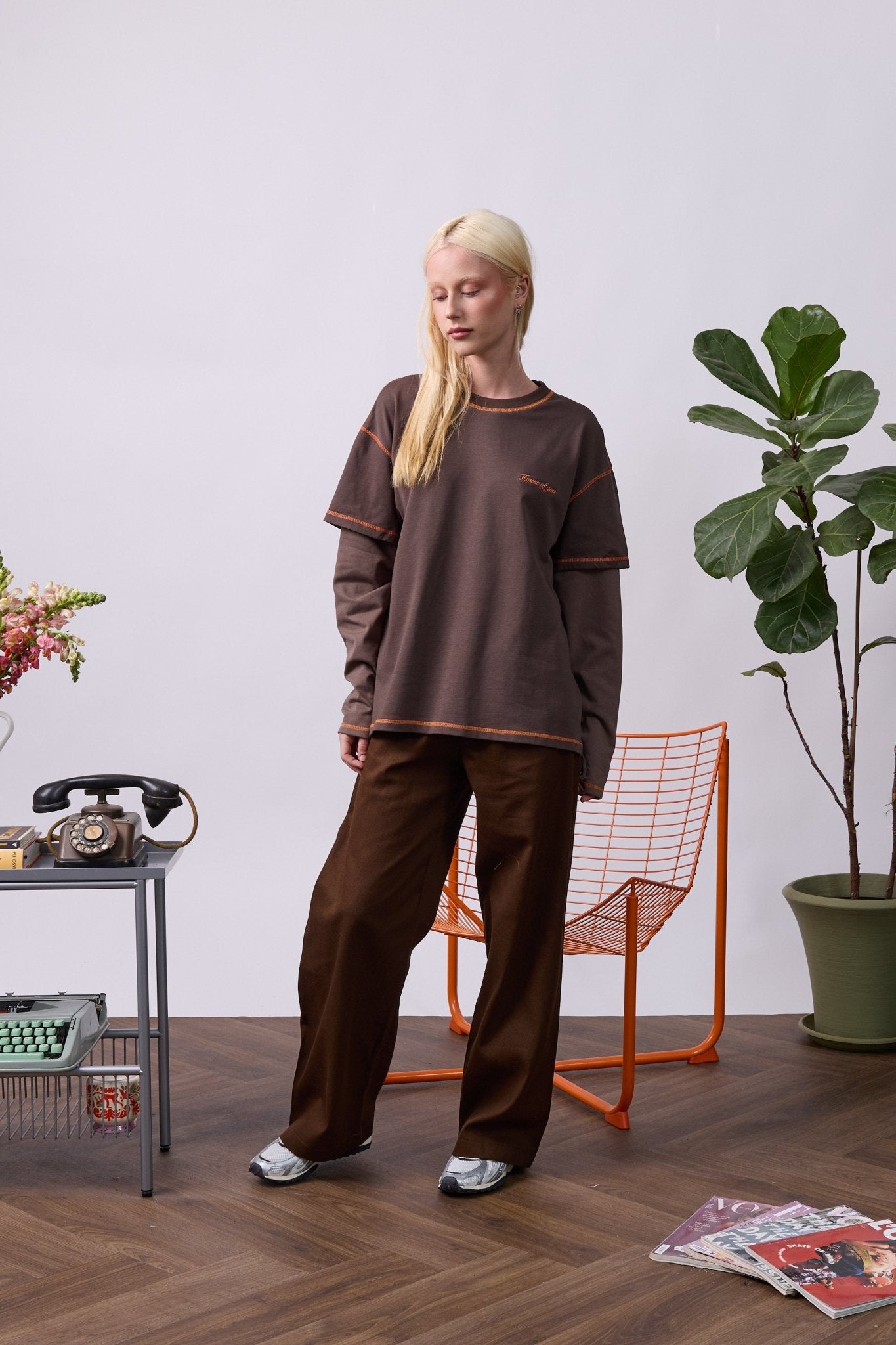 Layer Tee – Orange Stitching - GON