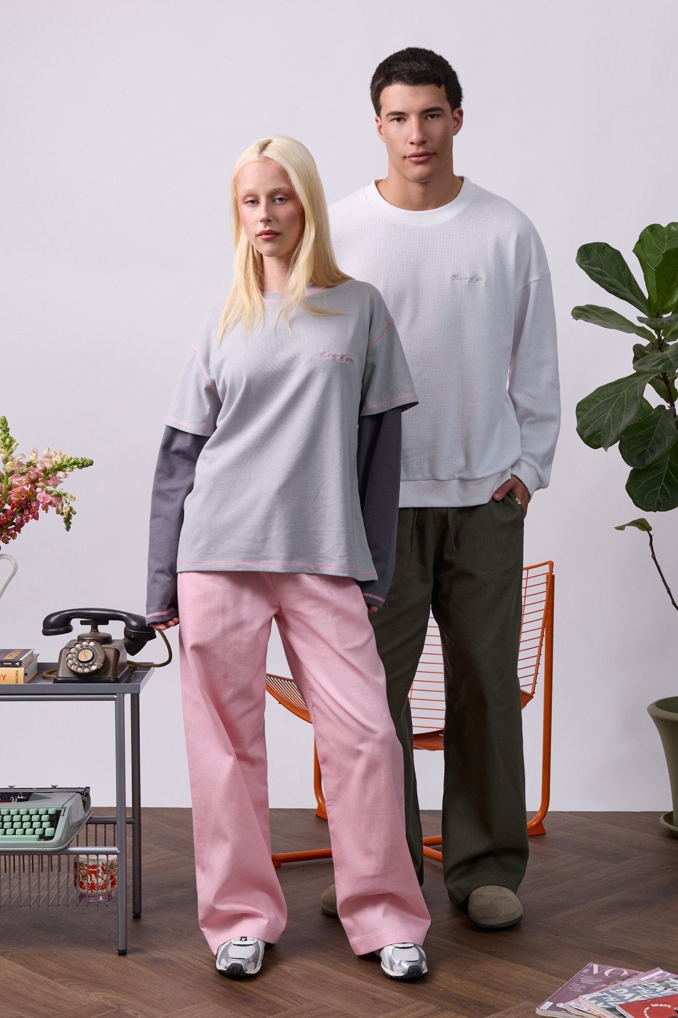 Layer Tee – Pink Stitching - GON