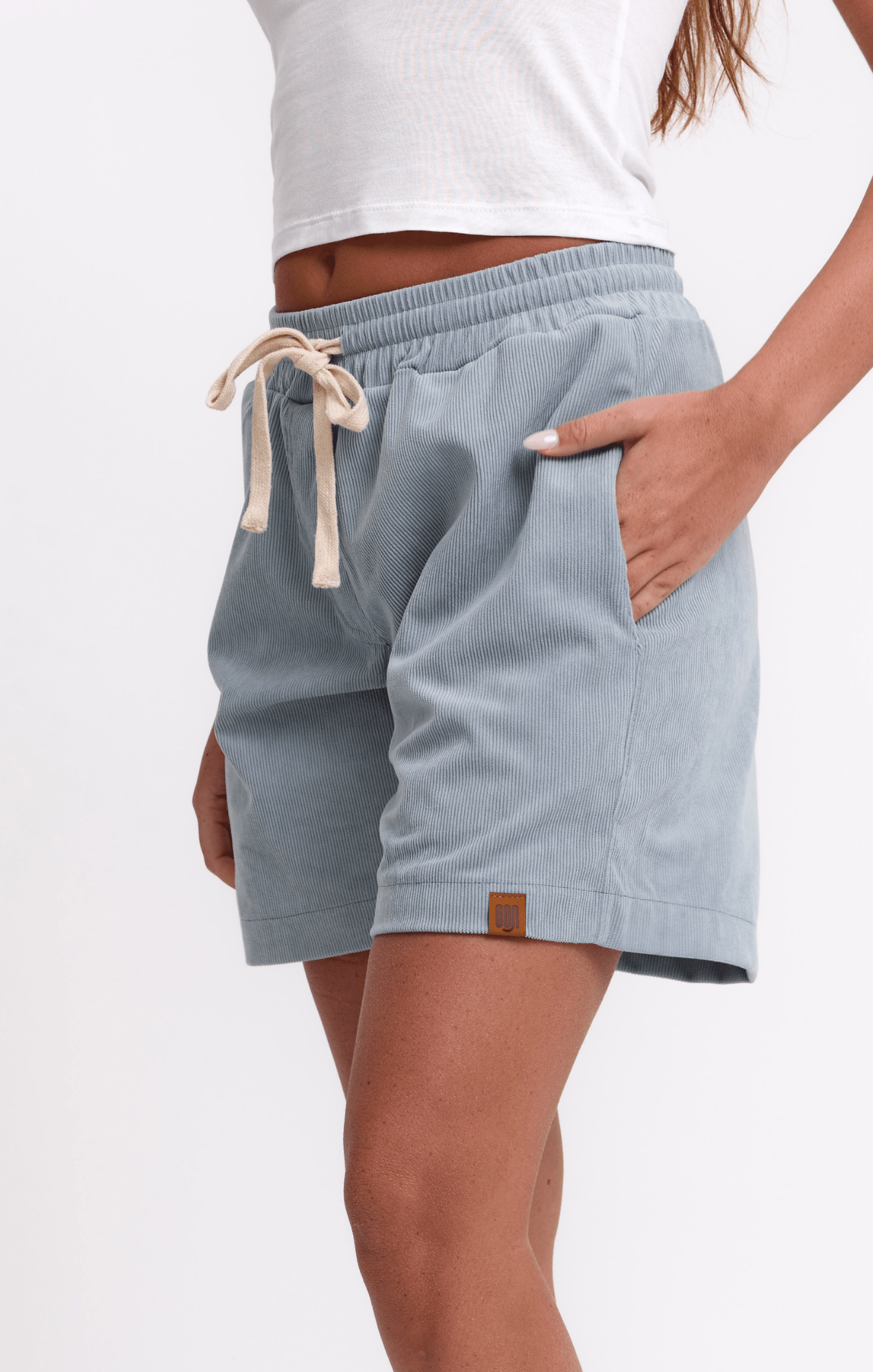 Light Blue - Corduroy Shorts - GONSURFING