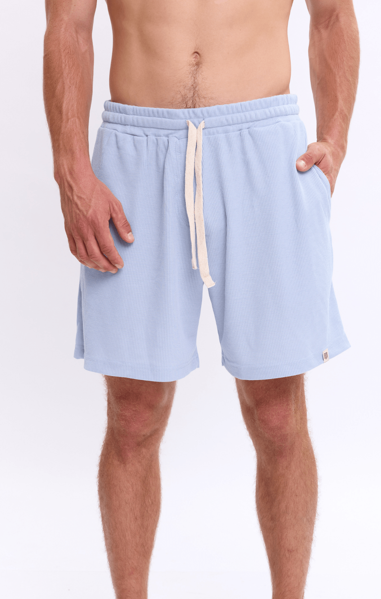 Light Blue - Waffle Shorts - GONSURFING