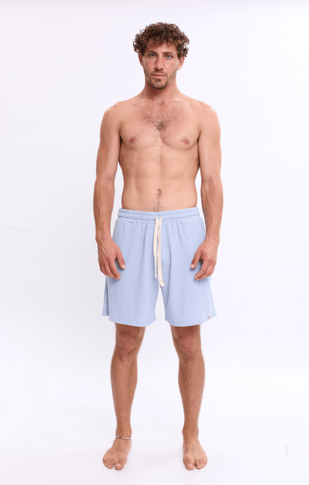 Light Blue - Waffle Shorts - GONSURFING