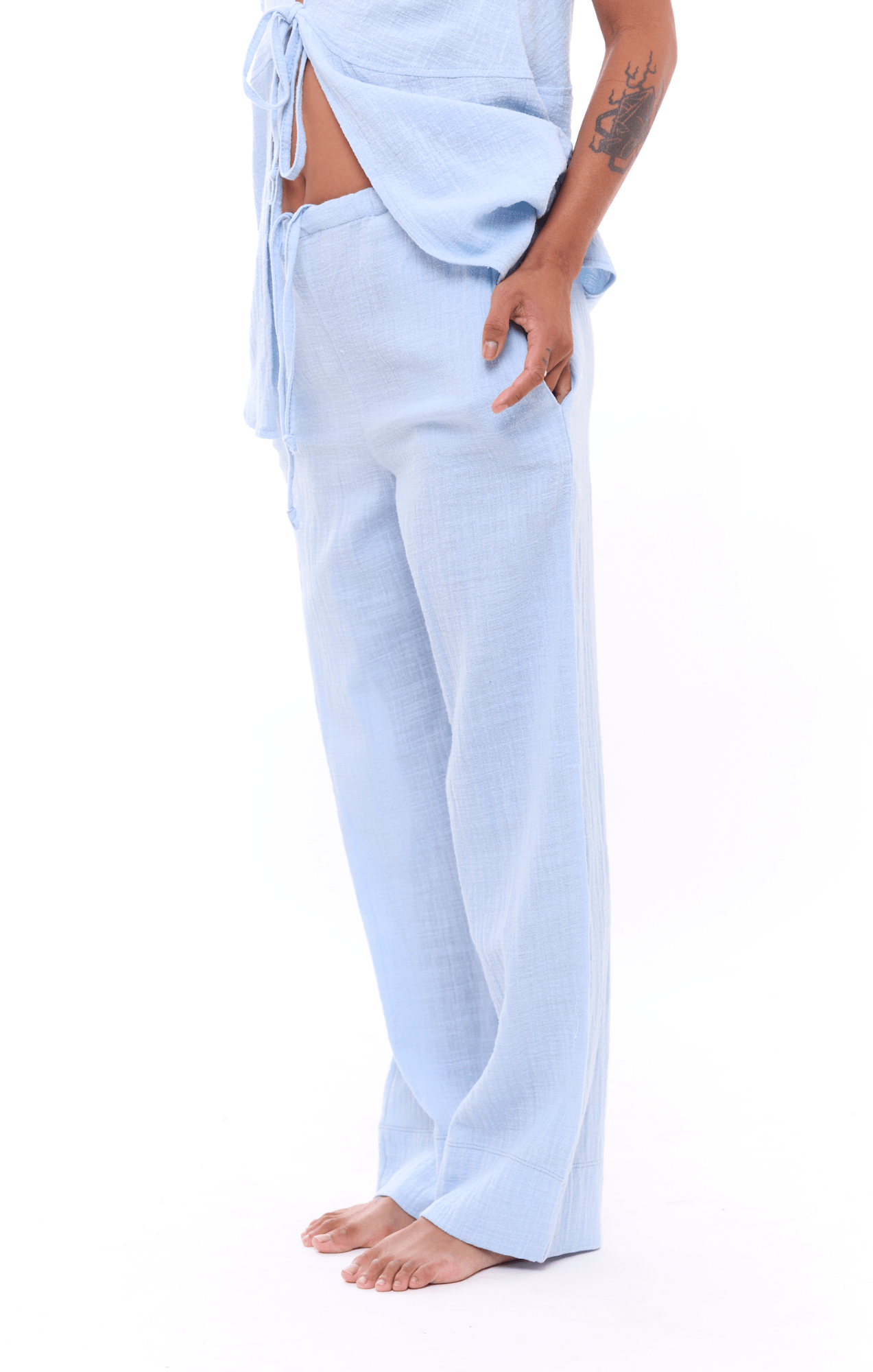Light Blue - Woman Long Pants - GONSURFING
