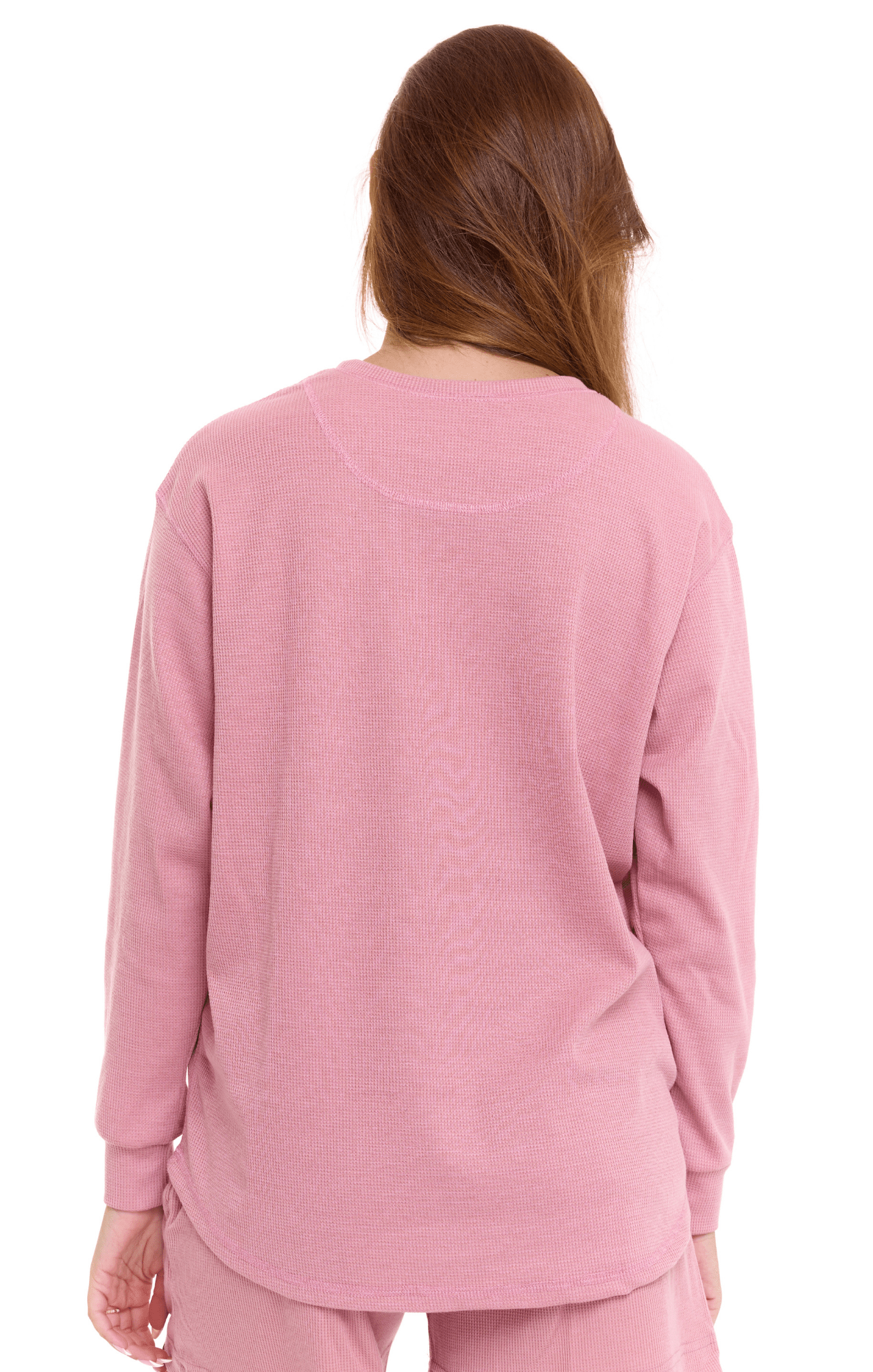 Light Pink - Waffle Long Shirt - GONSURFING