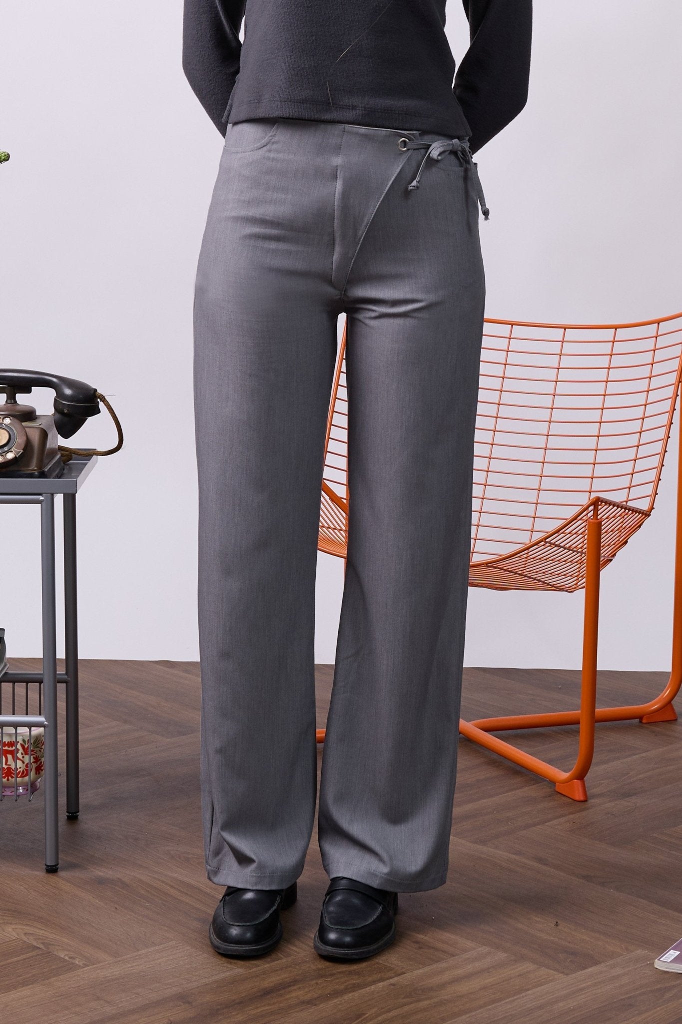 Looped Pants - Gray - GON