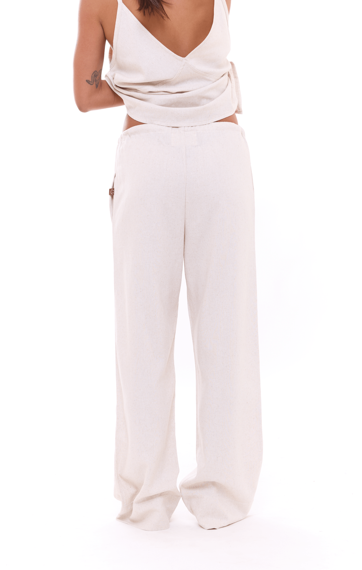 Natural Light - Woman Linen Long Pants - GONSURFING