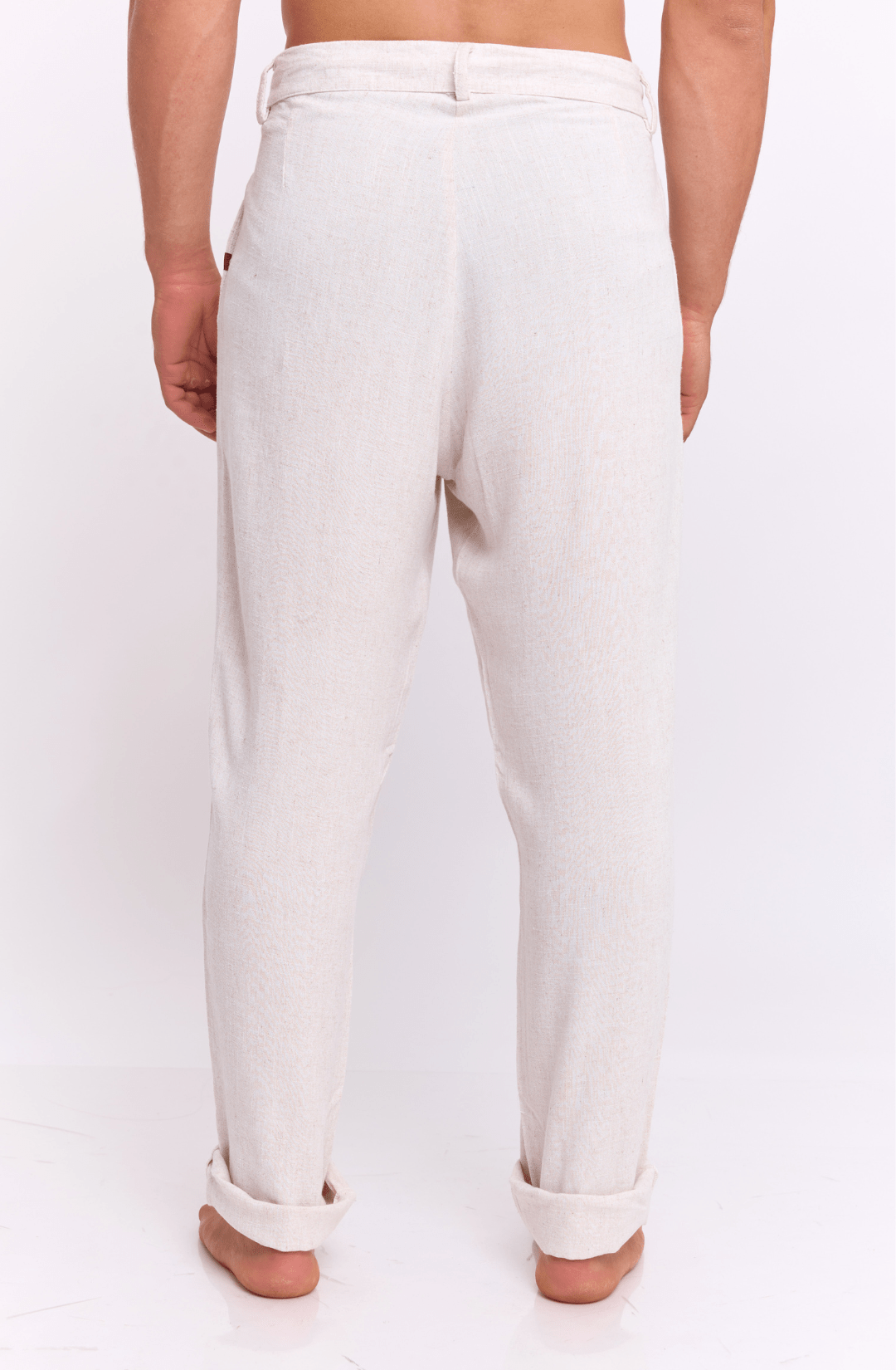 Natural - Linen Long Pants - GONSURFING