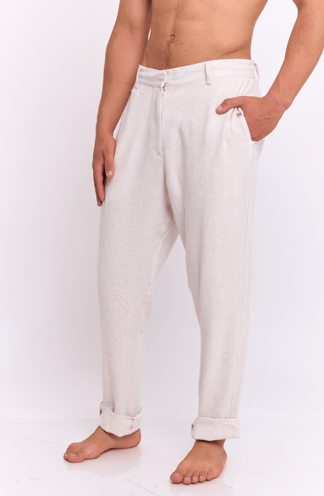 Natural - Linen Long Pants - GONSURFING