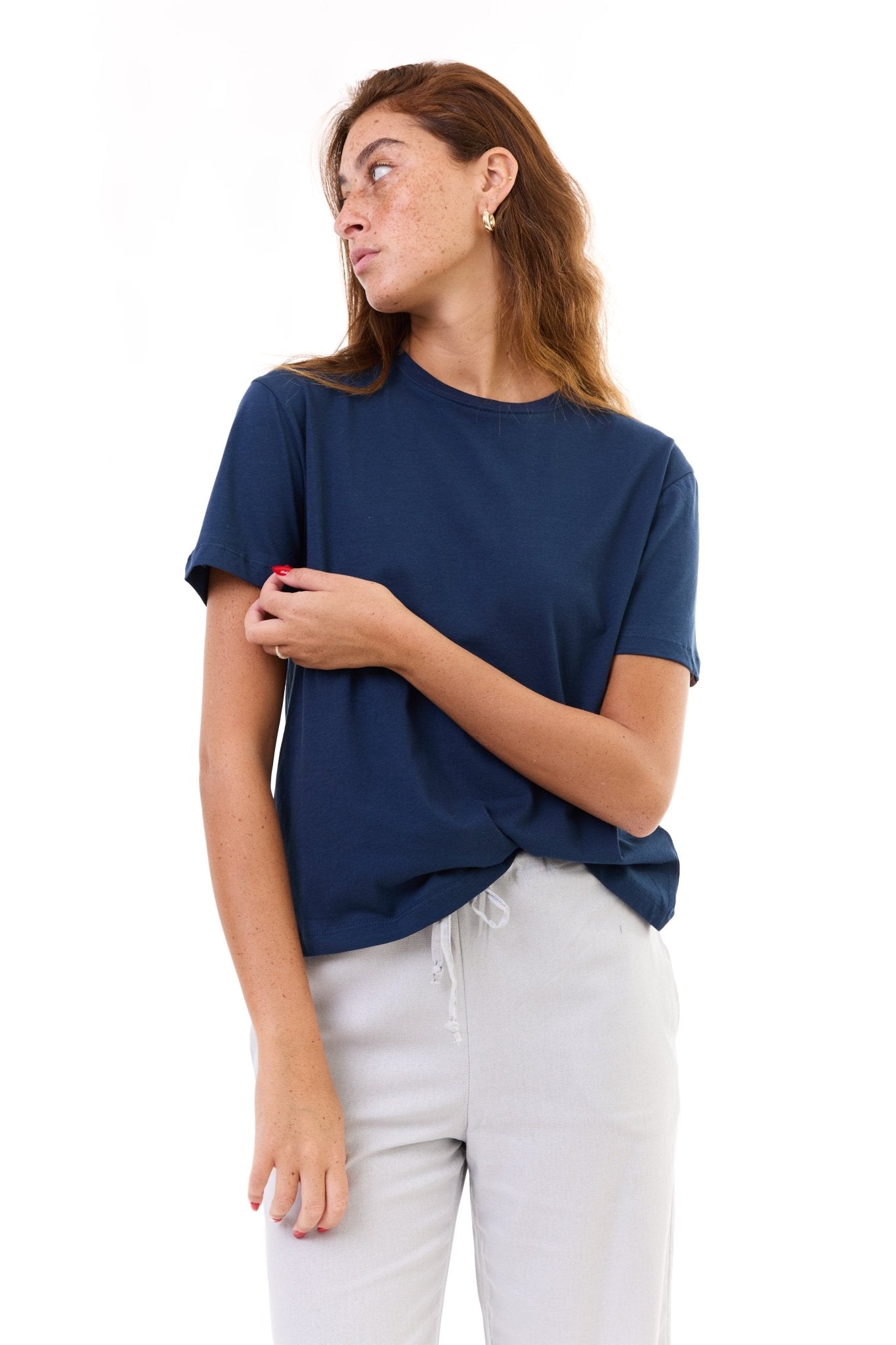 Navy blue - women t-shirt - GONSURFING