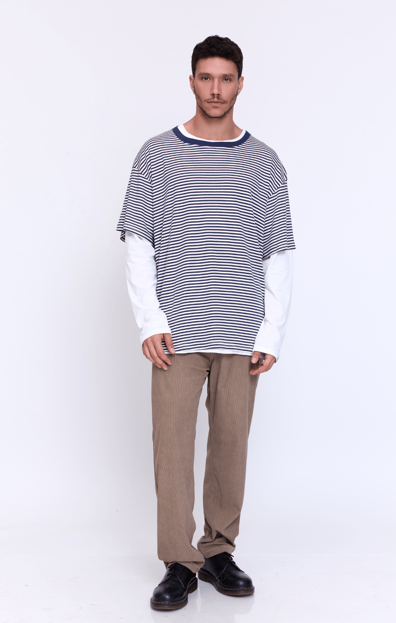 Navy Stripes - Oversize T-Shirt - GONSURFING