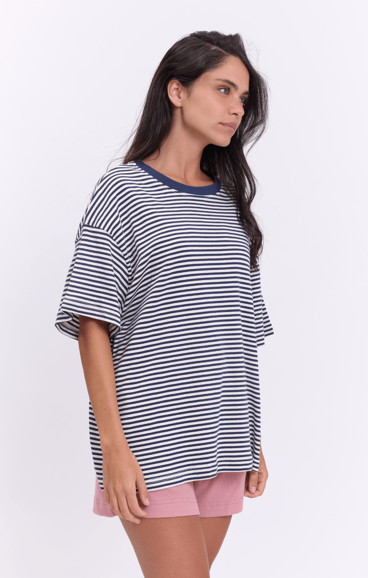 Navy Stripes - Oversize T-Shirt - GONSURFING