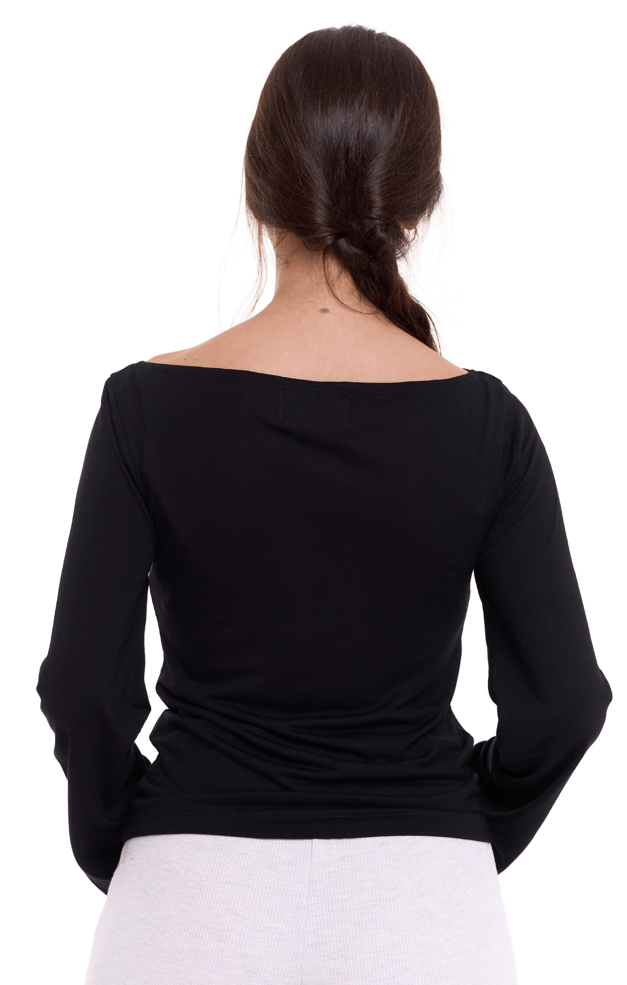 Off shoulder shirt - Black - GONSURFING