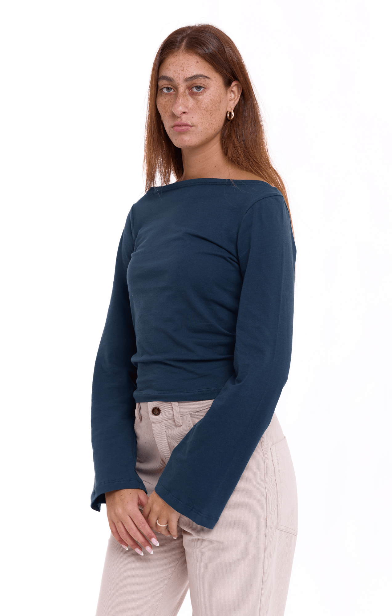 Off shoulder shirt - Navy - GONSURFING